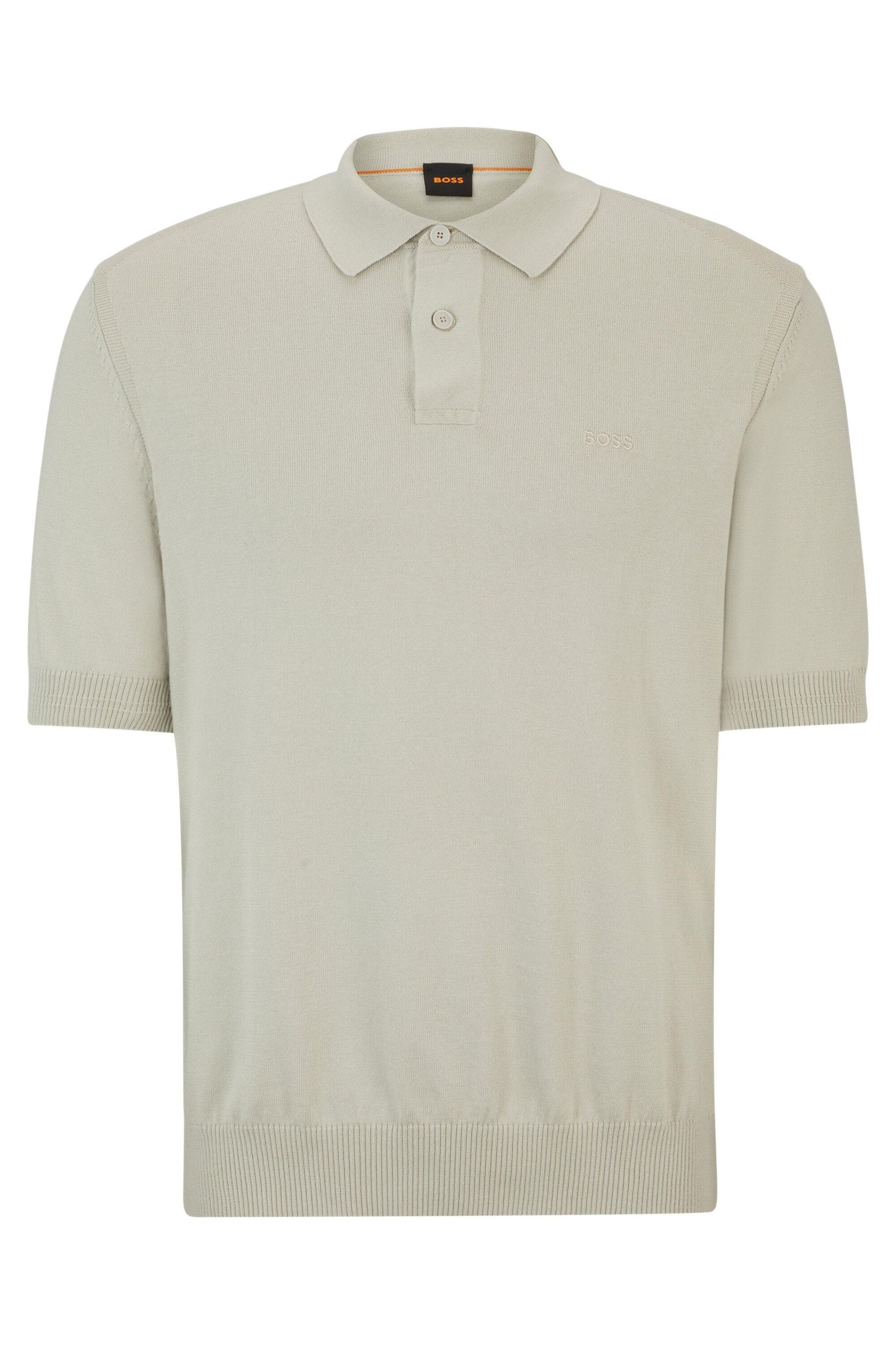 Strickpoloshirt aus Baumwollmix - 271-Light Beige - Beige