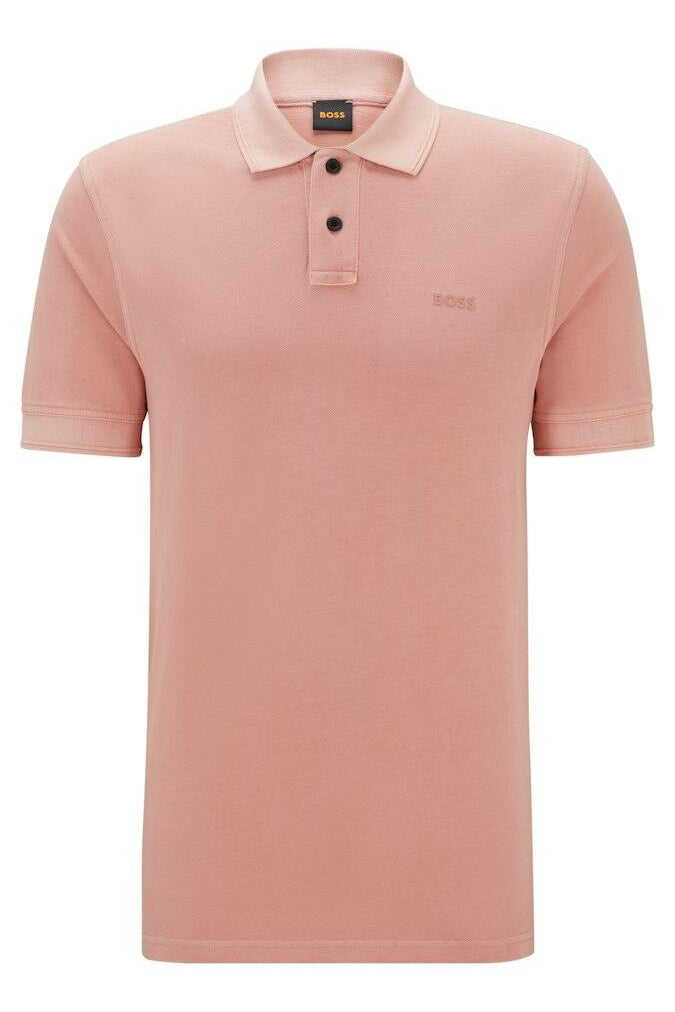 Poloshirt aus Baumwolle - 695-Open Pink - Rosa