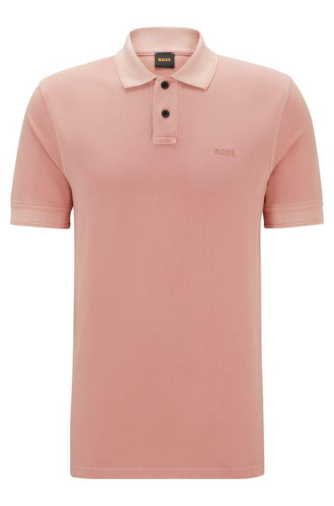 Poloshirt aus Baumwolle - 695-Open Pink - Rosa