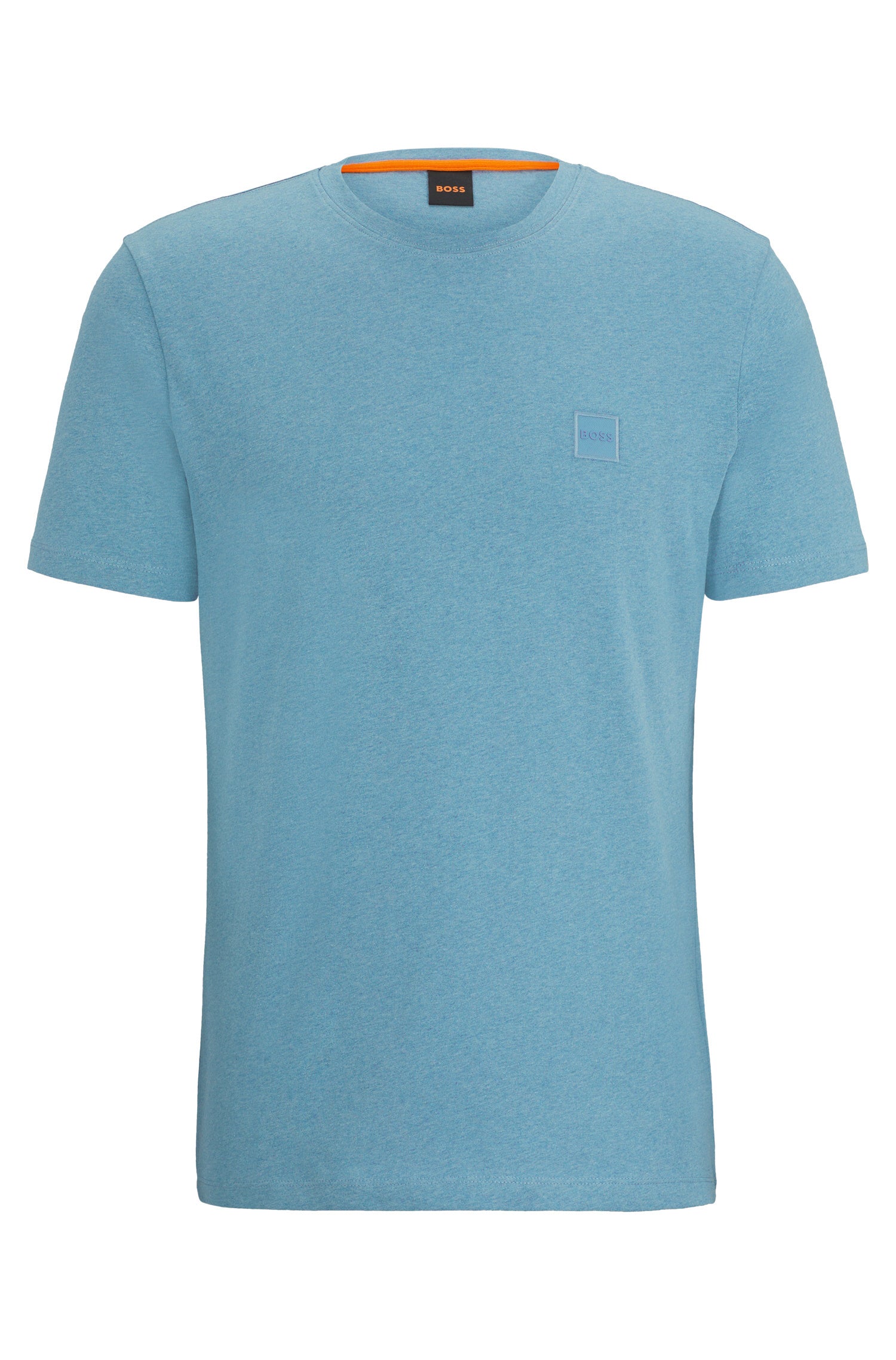 T-Shirt aus Baumwolle - 486-Open Blue - Blau