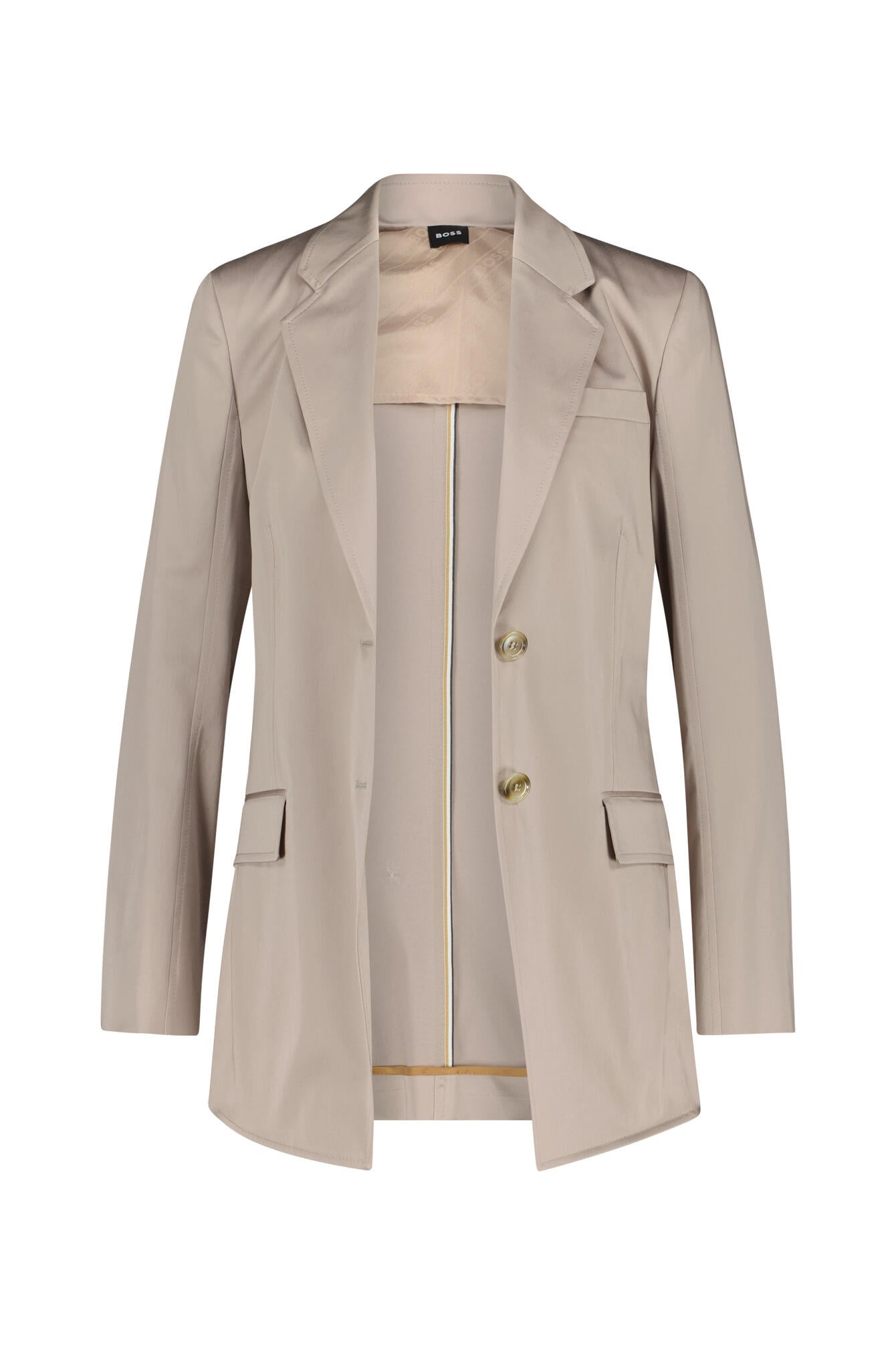 Einreihiger Blazer - 298-Open Beige - Beige