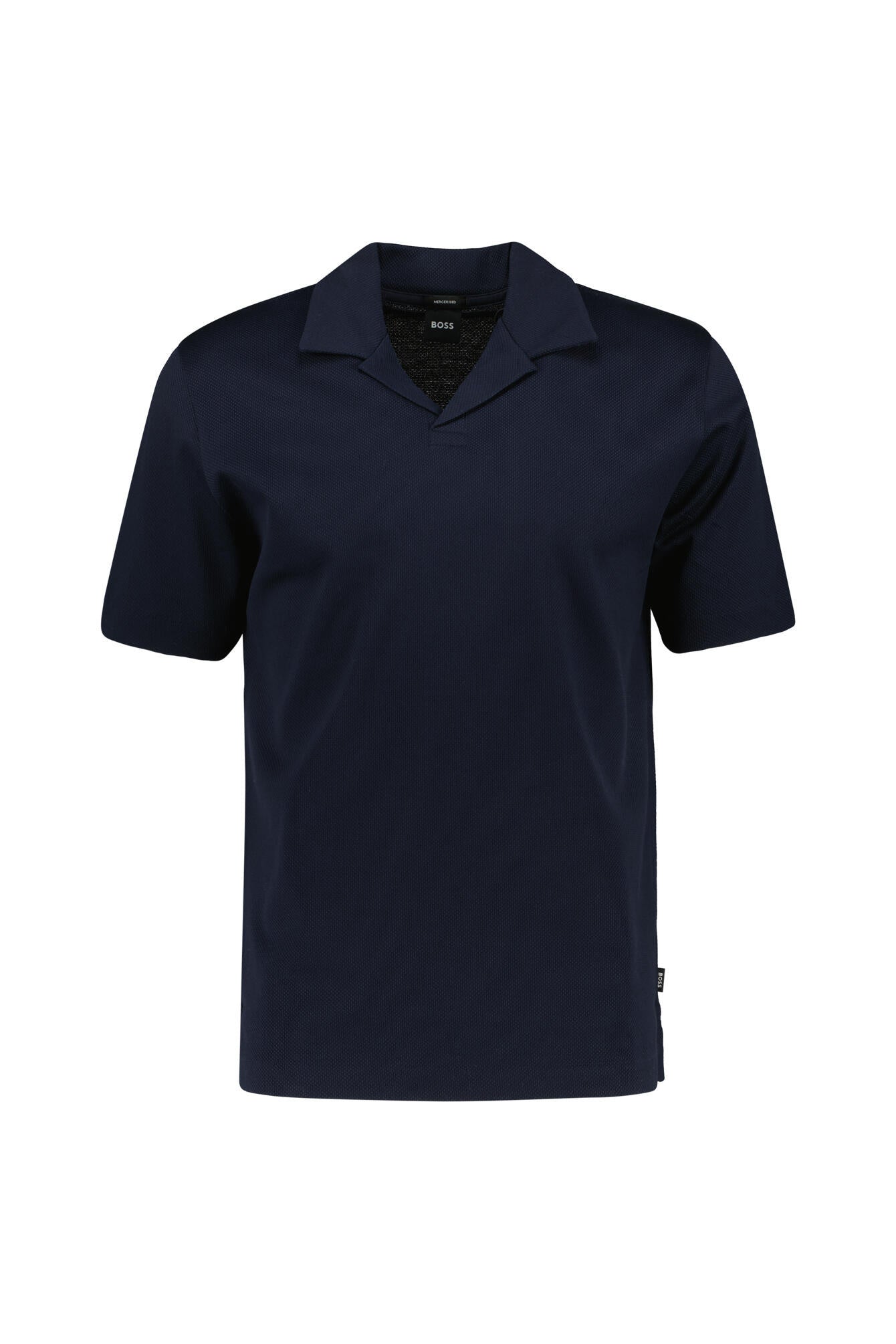 Poloshirt mit Johnny-Kragen - 404-Dark Blue - Blau