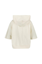 Sweathoodie aus Baumwolle - 118-Open White - Creme