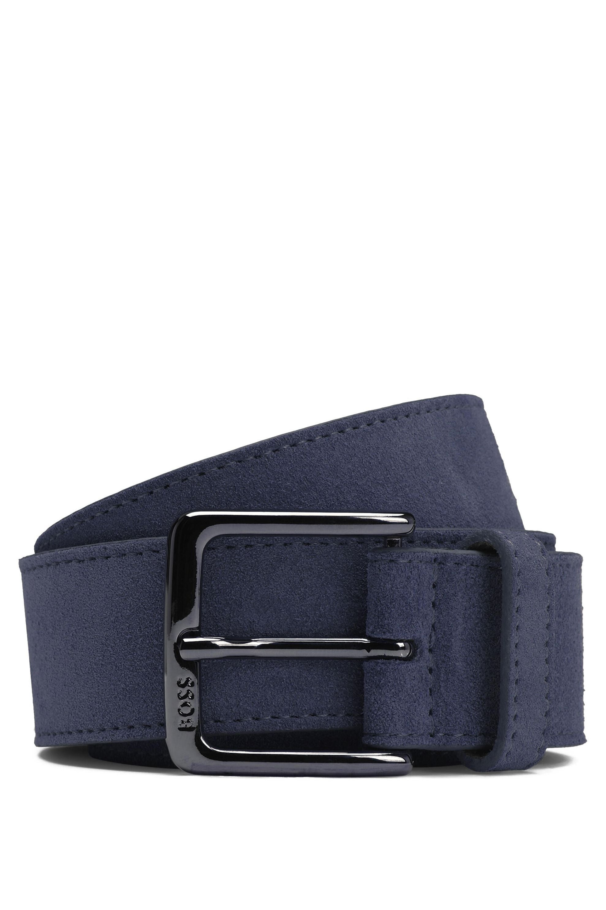 Gürtel Ronnie aus Rindsleder - 401-Dark Blue - Blau