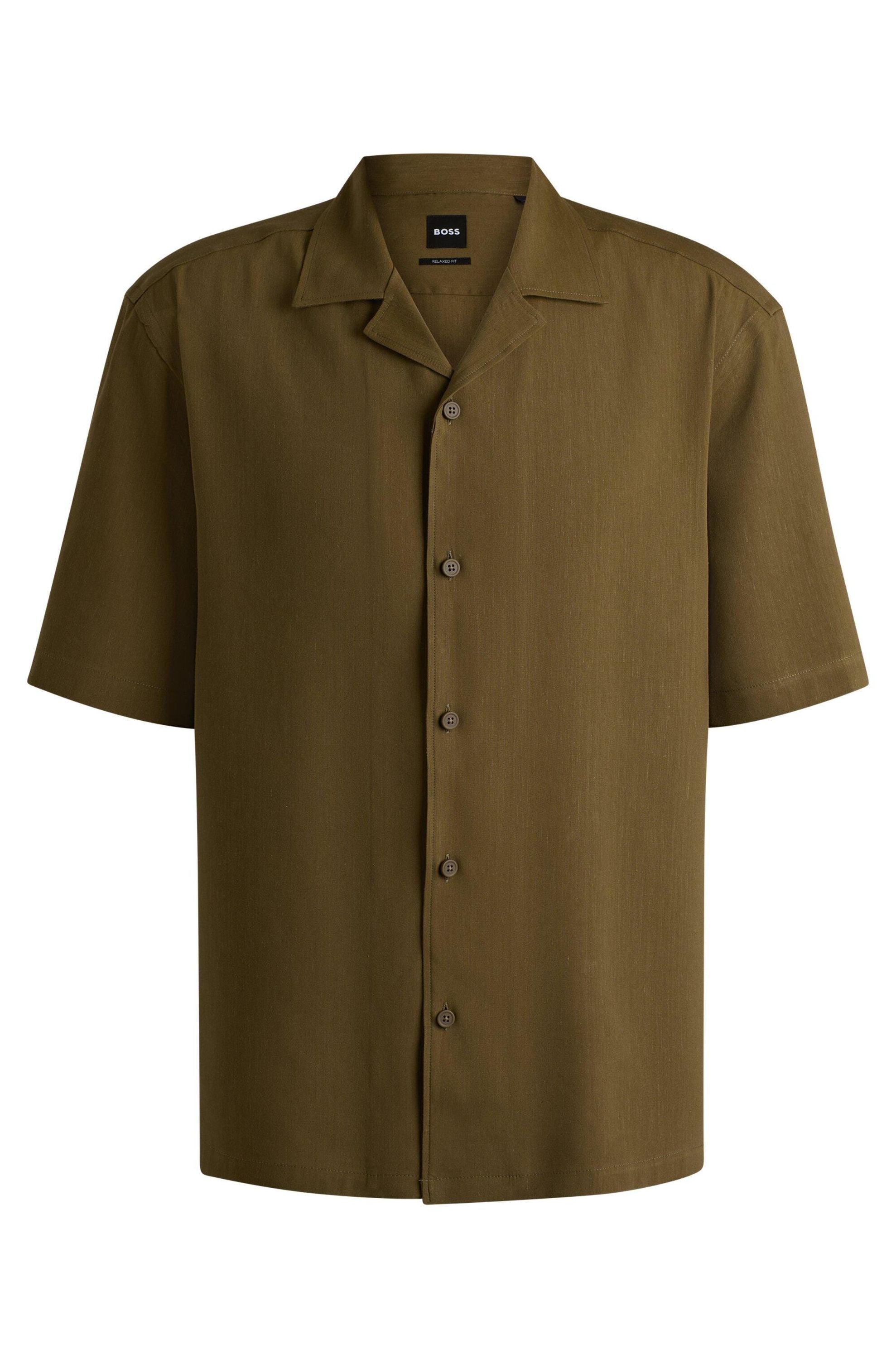 Freizeithemd LARS Relaxed Fit - 302-Dark Green - Grün