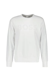 Sweatshirt aus Baumwolle - 100-White - Weiß