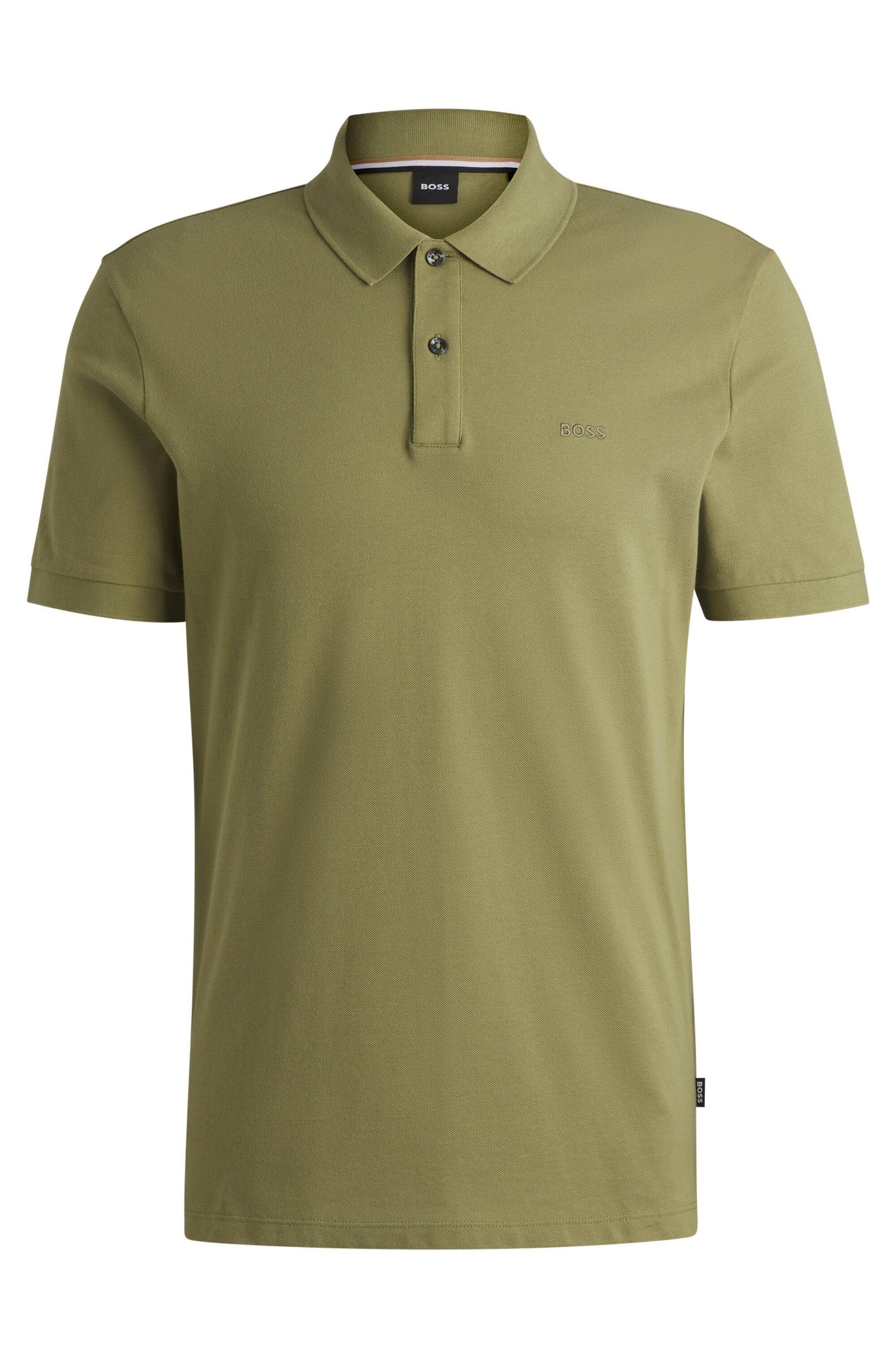 Poloshirt aus Baumwolle - 311-Medium Green - Grün