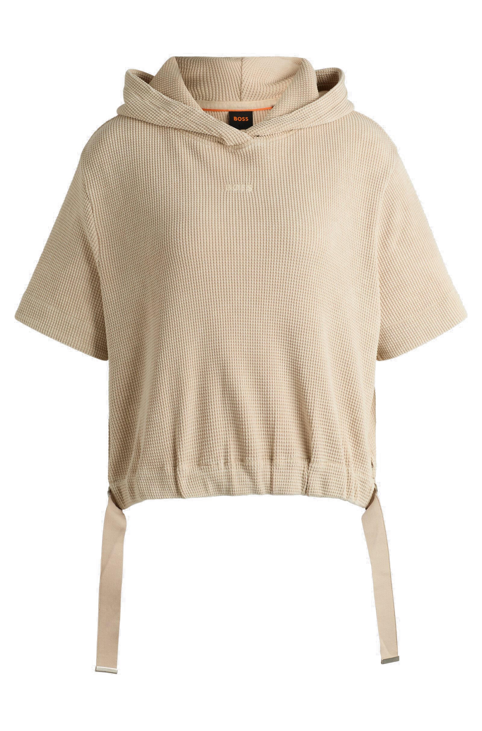 Sweathoodie aus Baumwollmix - 287-Open Beige - Beige