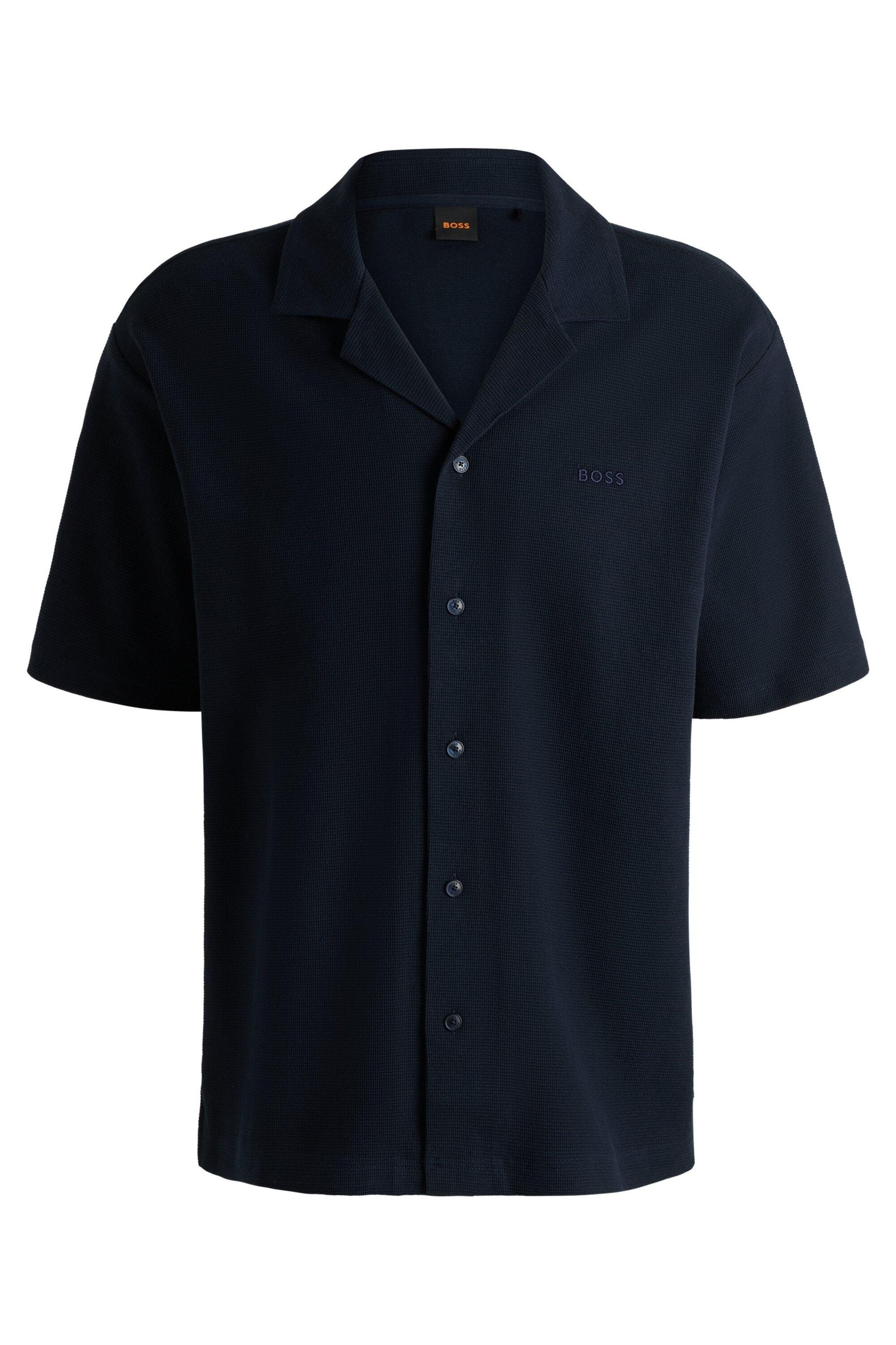 Strickhemd Relaxed Fit - 404-Dark Blue - Blau