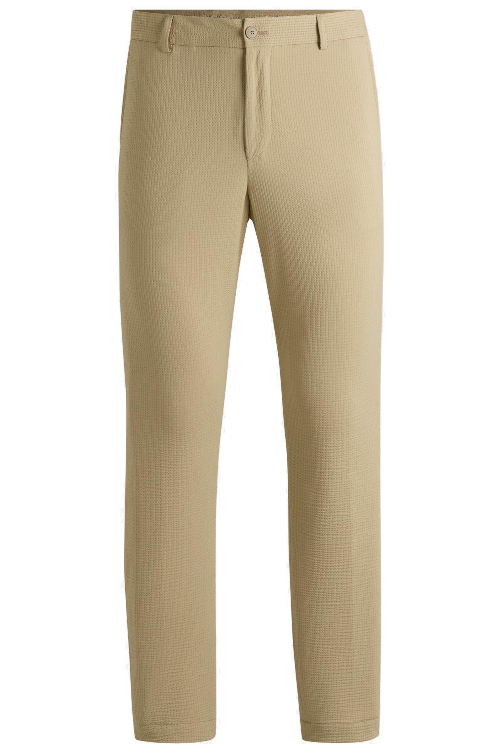 Business-Hose aus elastischem Seersucker - 275-Light Beige