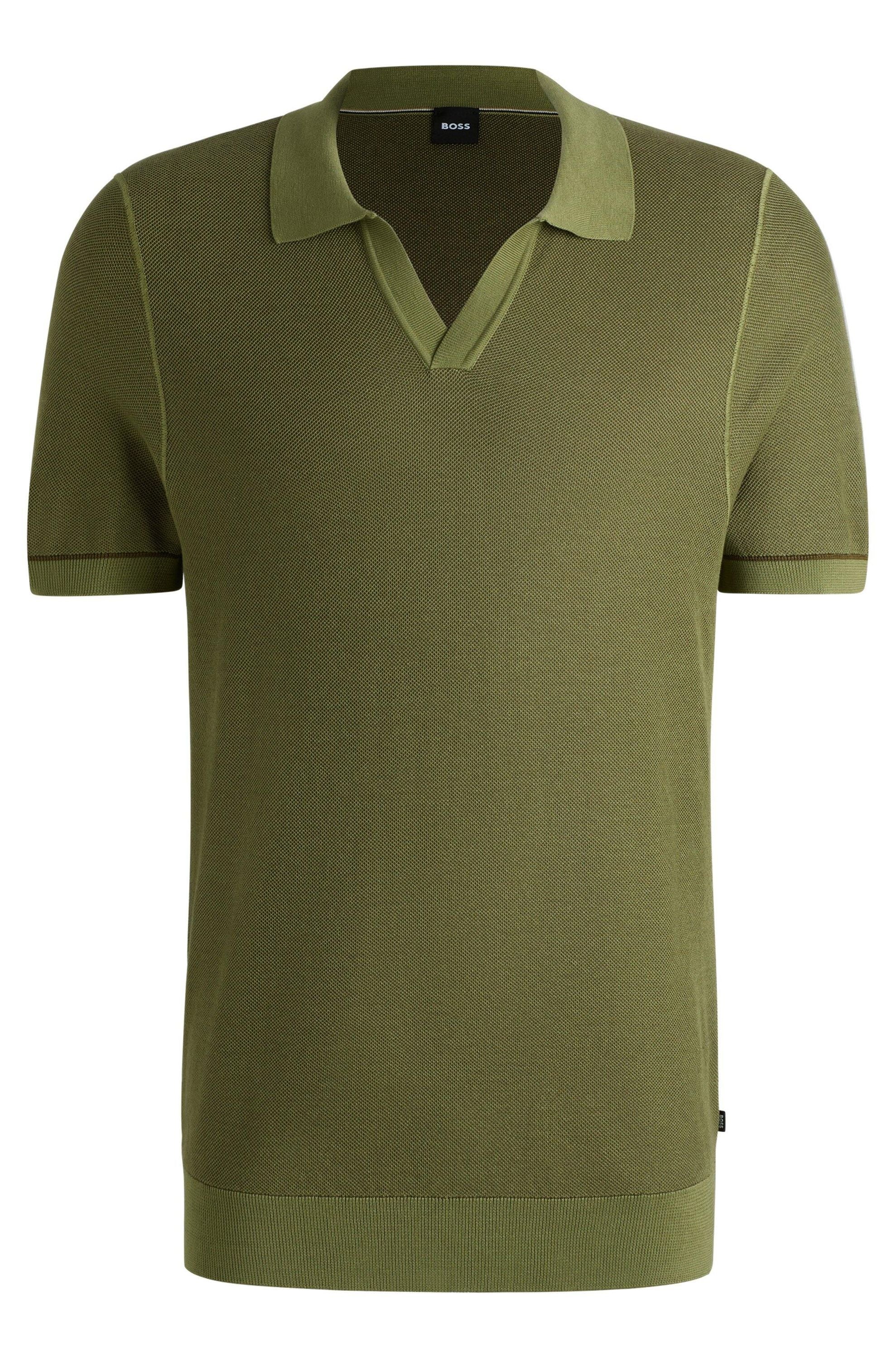Poloshirt aus Baumwollmix - 311-Medium Green - Grün