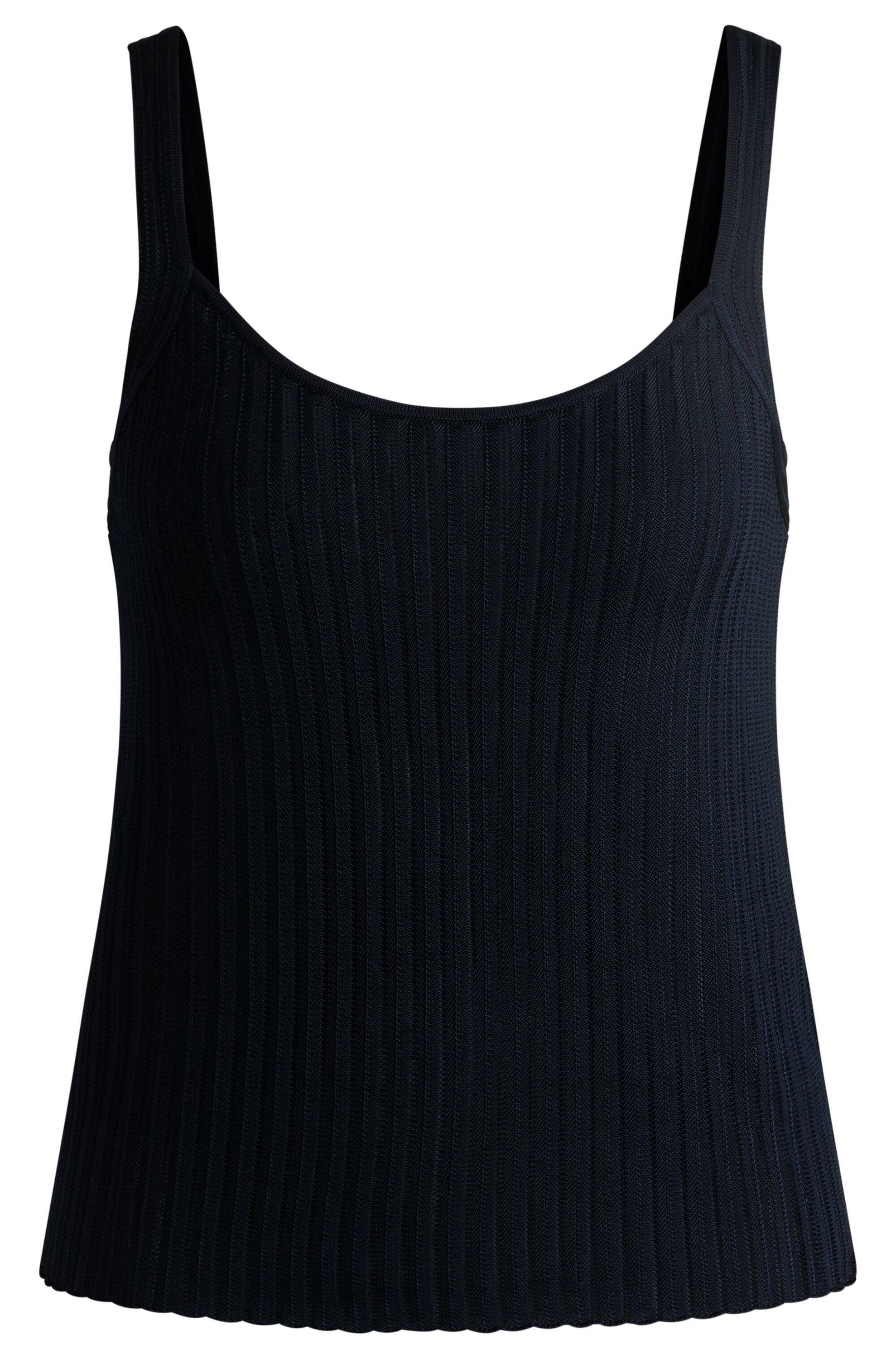 Tanktop aus Viskosemix - 404-Dark Blue - Blau