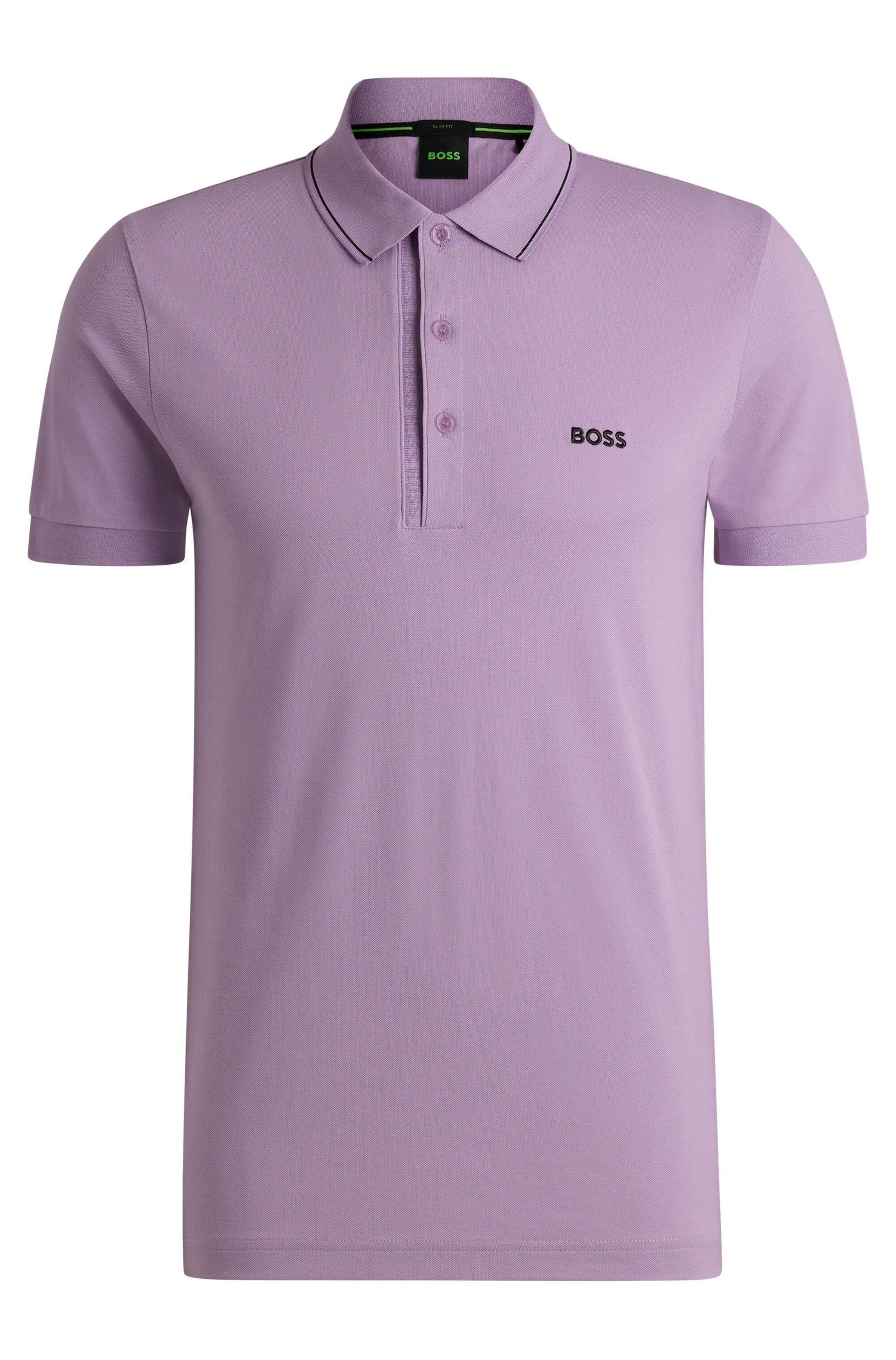 Poloshirt aus Baumwolle - 536-Light/Pastel Purple - Violett