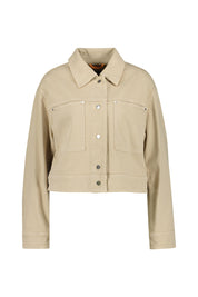 Overshirt aus Baumwollmix - 287-Open Beige - Beige