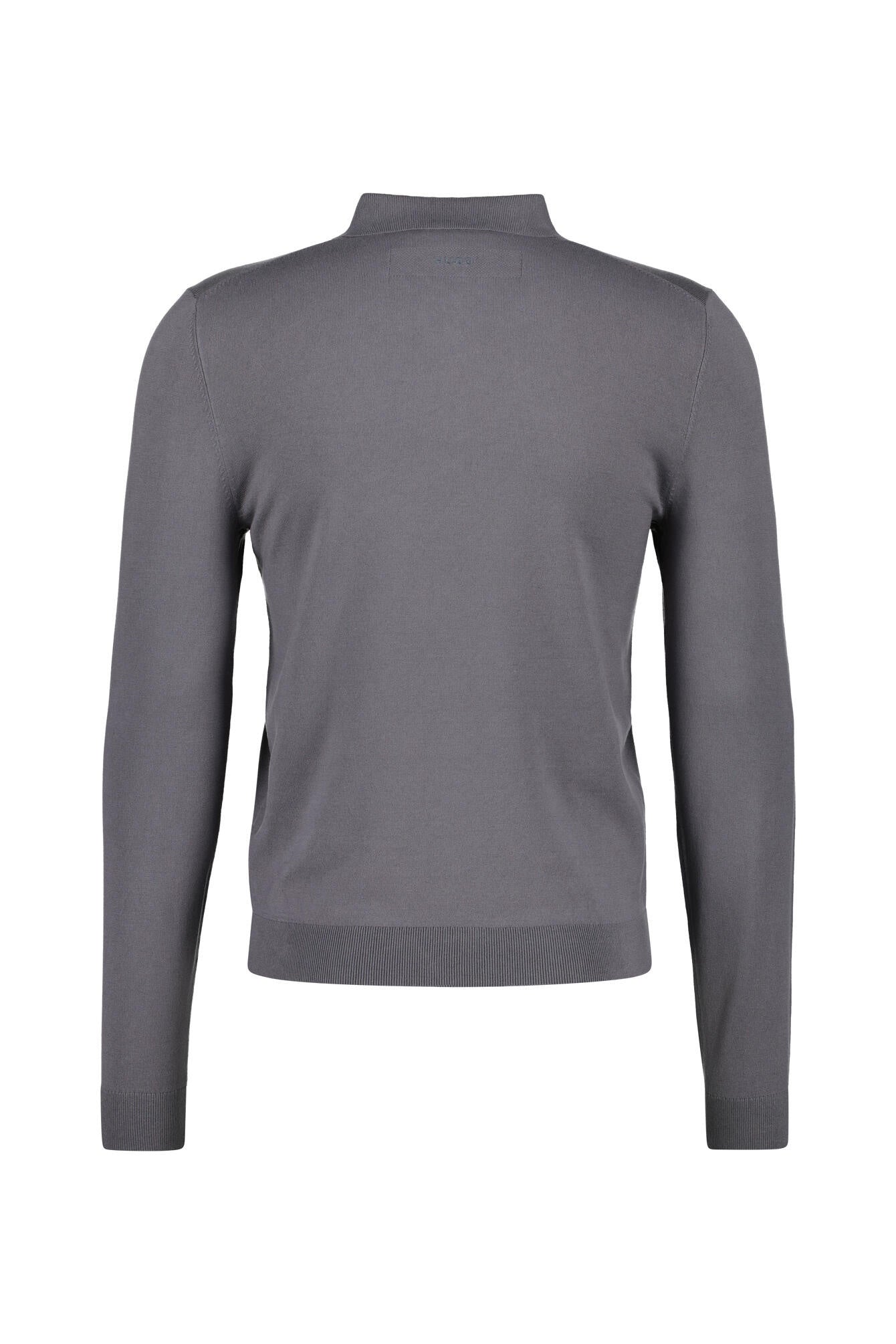 Langarmshirt aus Viskosemix - 086-Open Grey - Grau