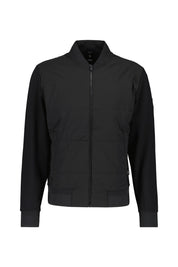 Hybrid-Jacke mit Stehkragen - 001-Black - Schwarz