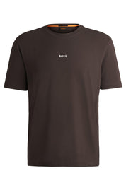T-Shirt aus Baumwolle - 248-Open Brown - Braun