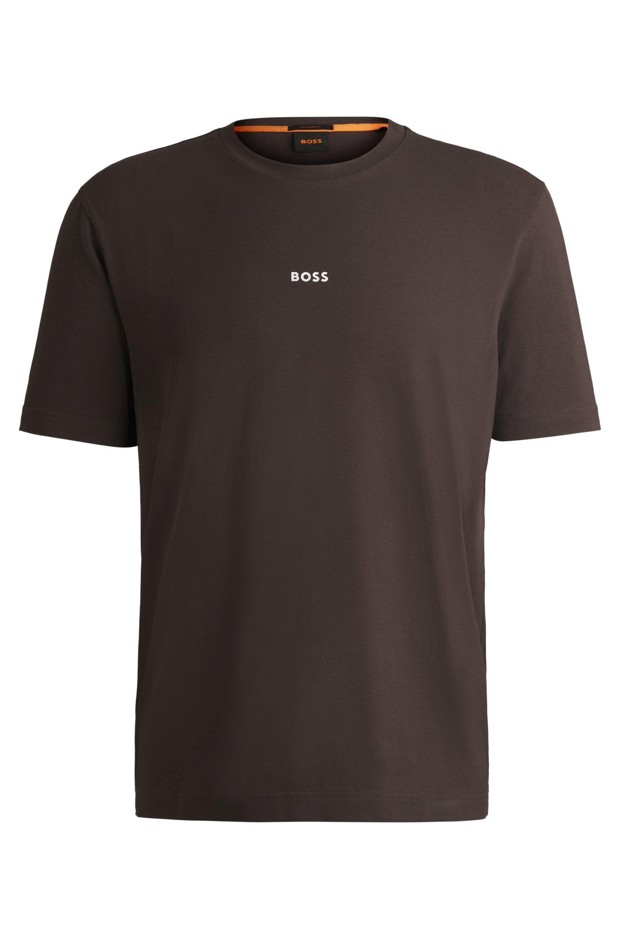T-Shirt aus Baumwolle - 248-Open Brown - Braun