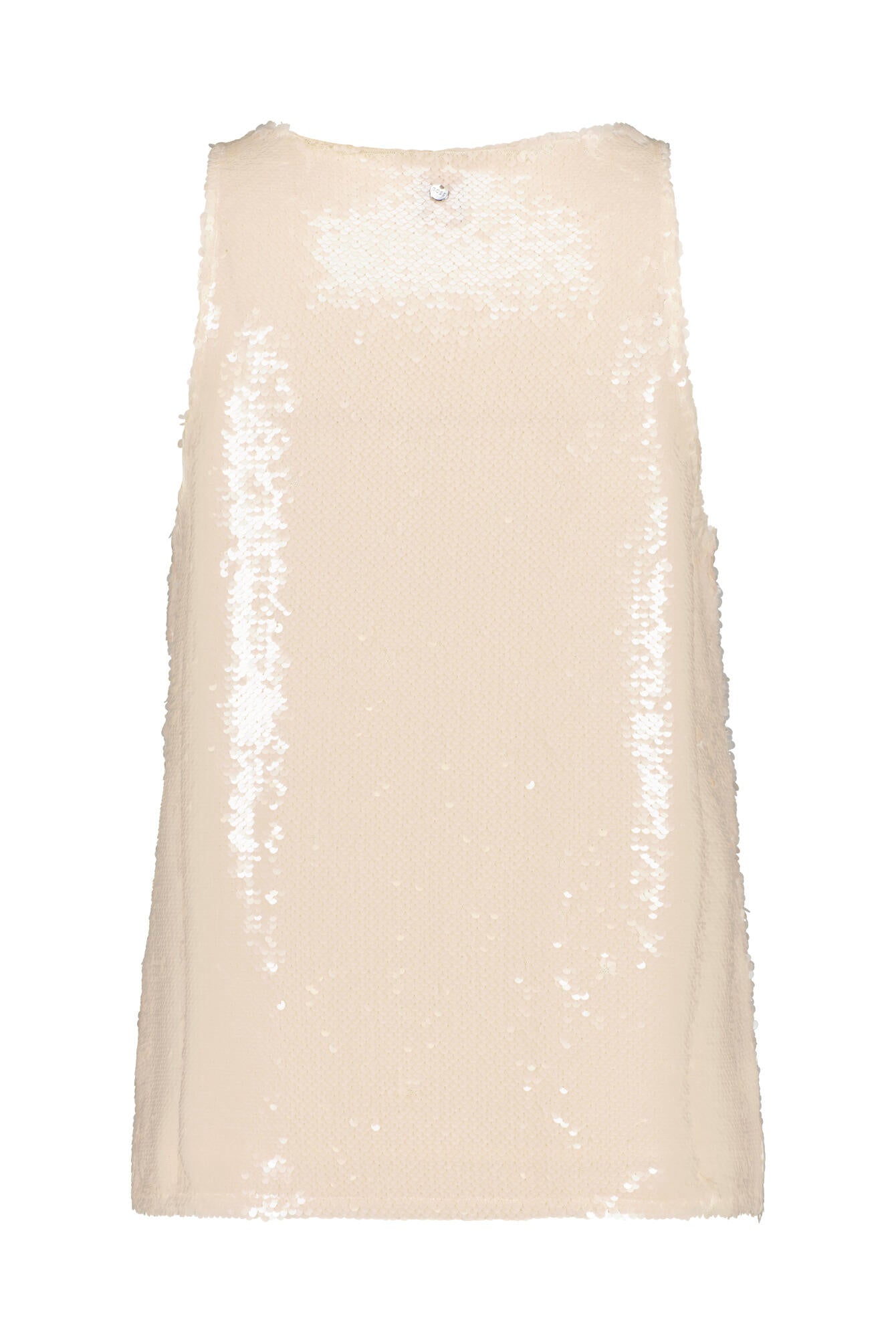 Tanktop mit Pailletten - 287-Open Beige - Beige