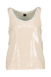 Tanktop mit Pailletten - 287-Open Beige - Beige