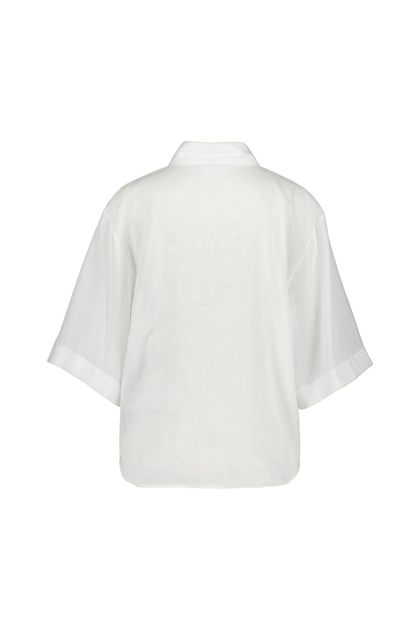 Leinenbluse Regular Fit - 100-White - Weiß