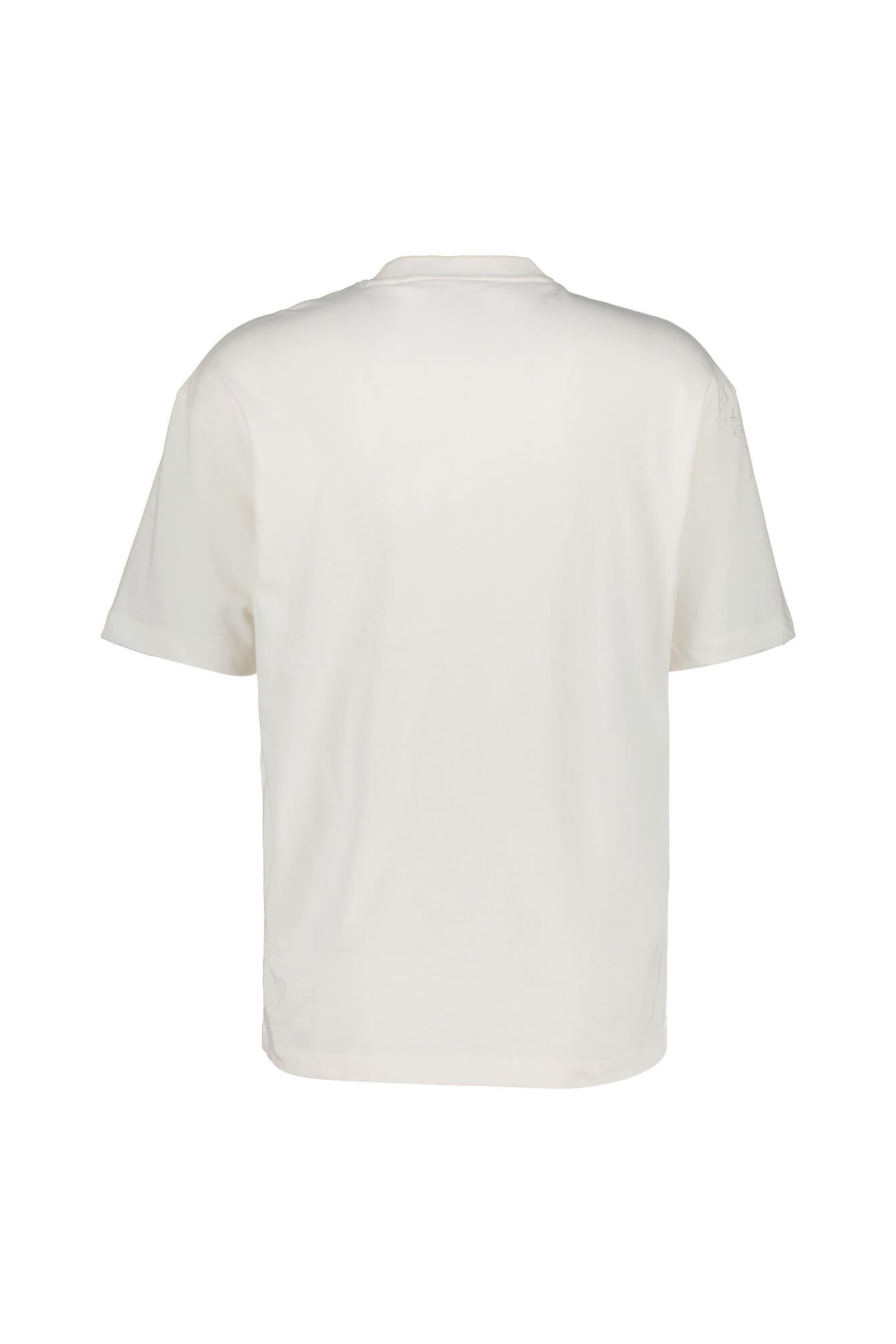 T-Shirt aus Baumwolle mit Print - 102-Natural - Creme