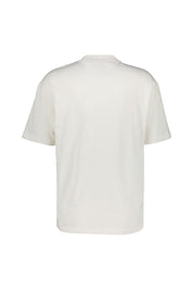 T-Shirt aus Baumwolle mit Print - 102-Natural - Creme