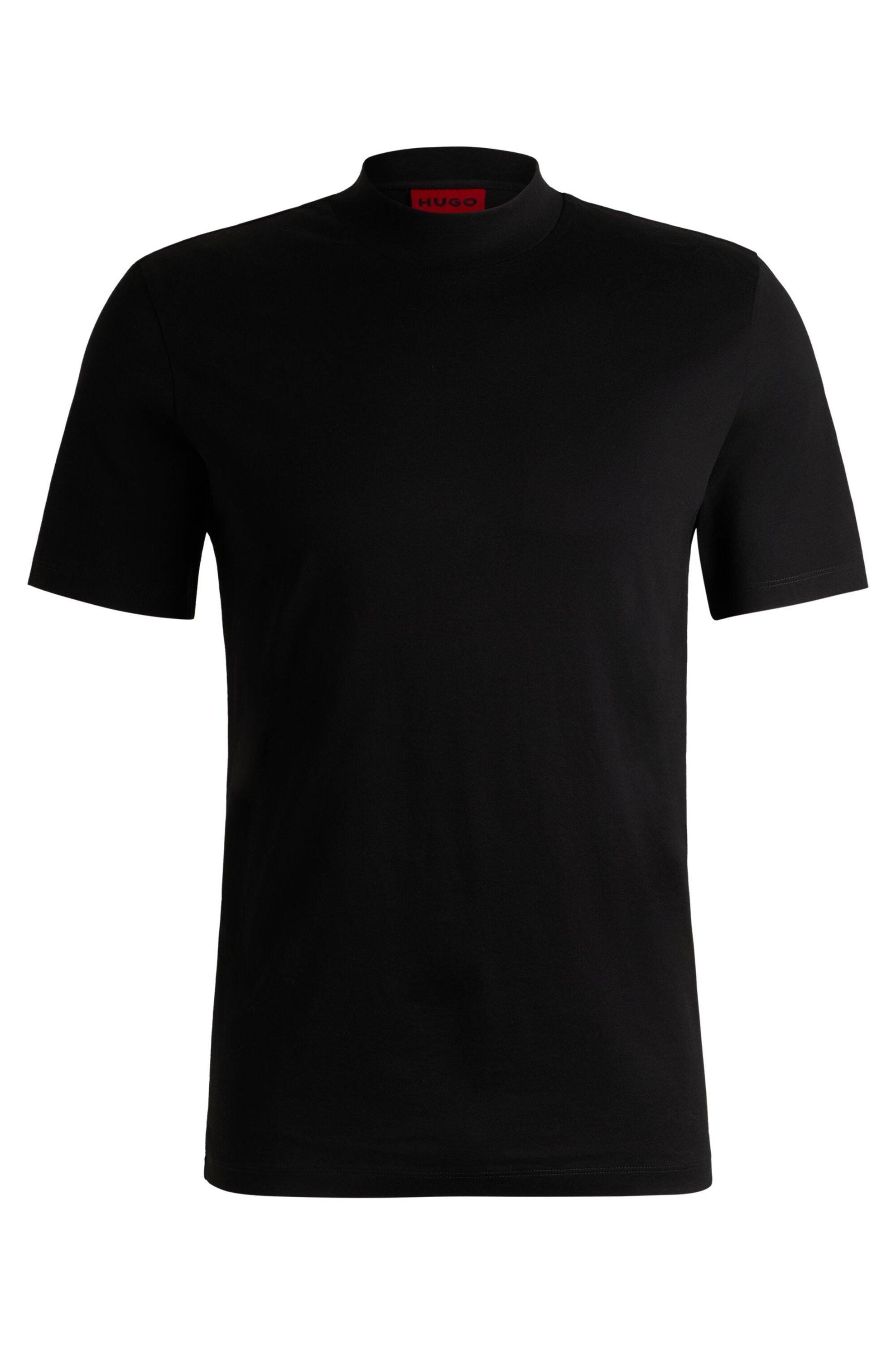T-Shirt aus Baumwolle - 001-Black - Schwarz
