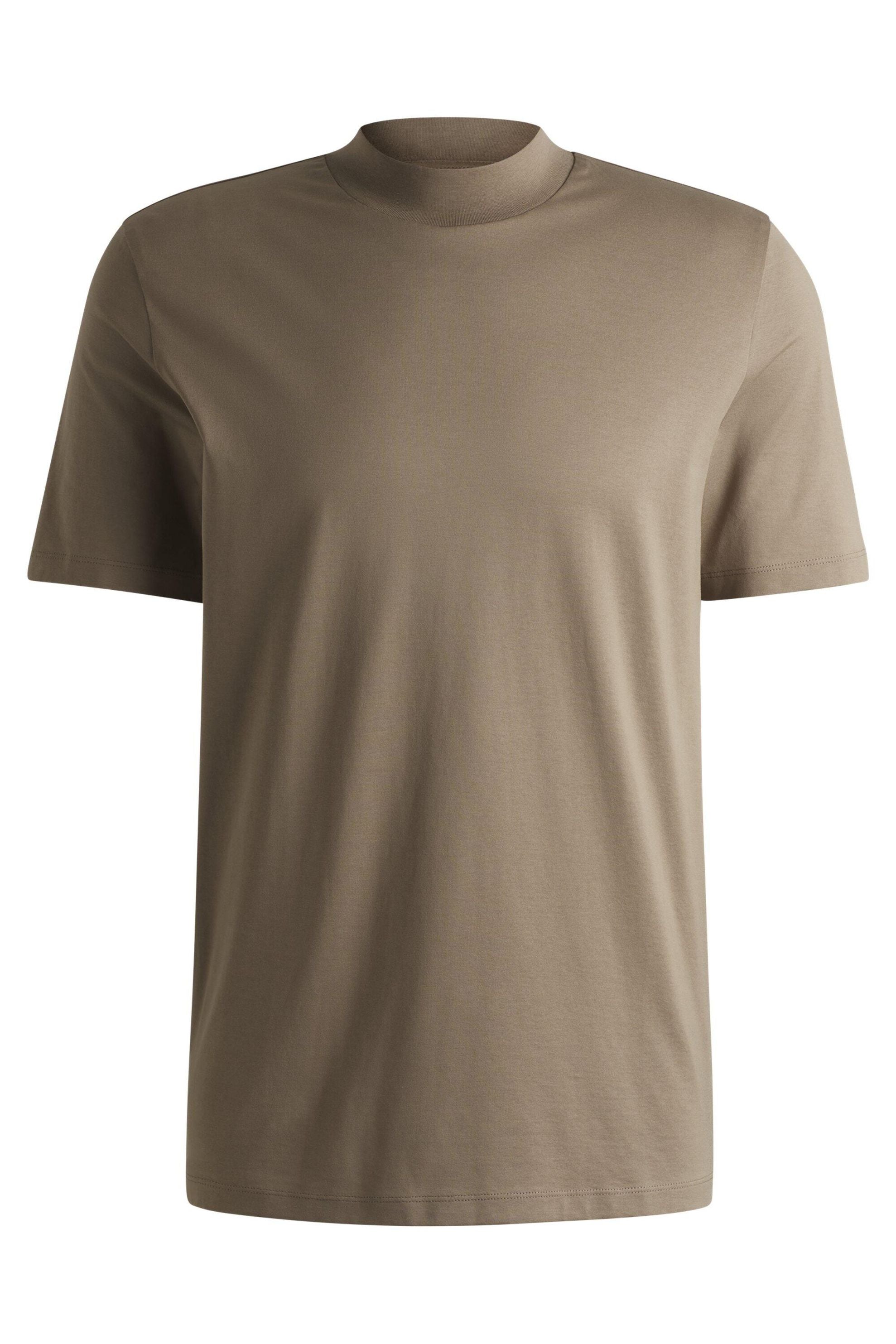 T-Shirt aus Baumwolle - 219-Medium Brown - Braun