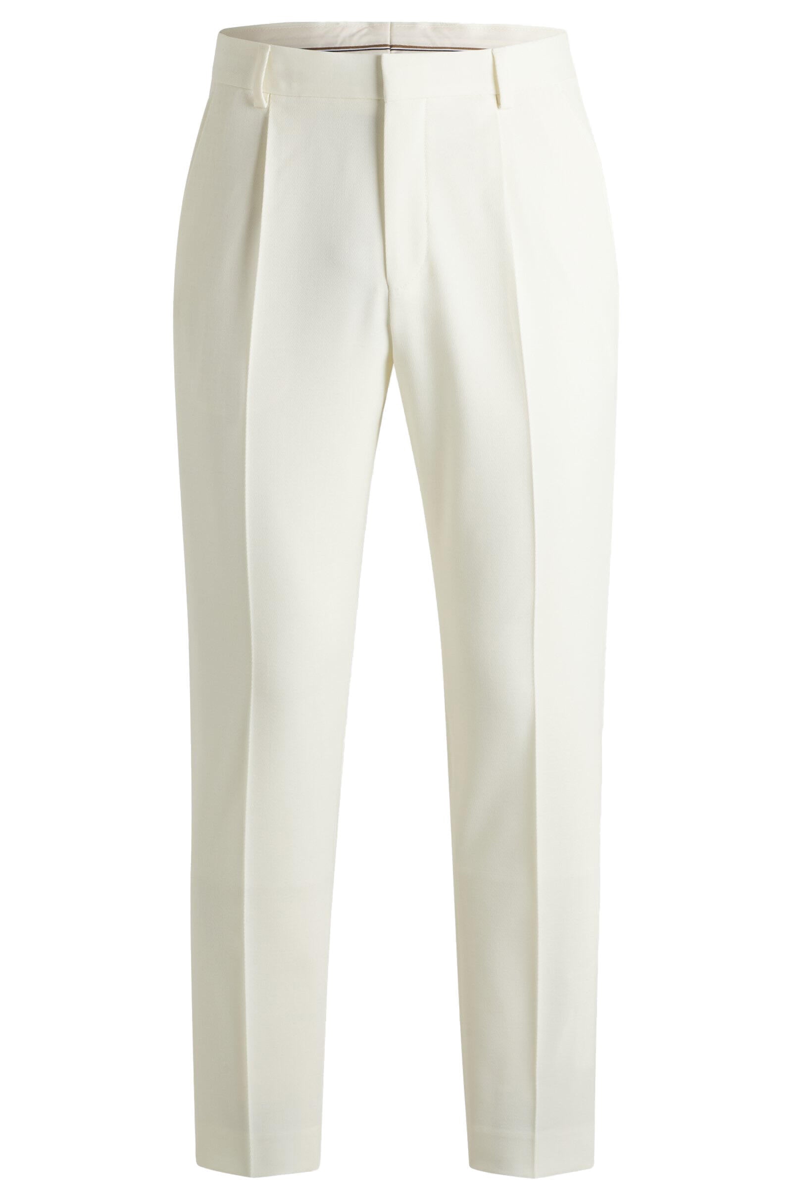 Relaxed-Fit Hose aus Baumwolle - 132-Open White