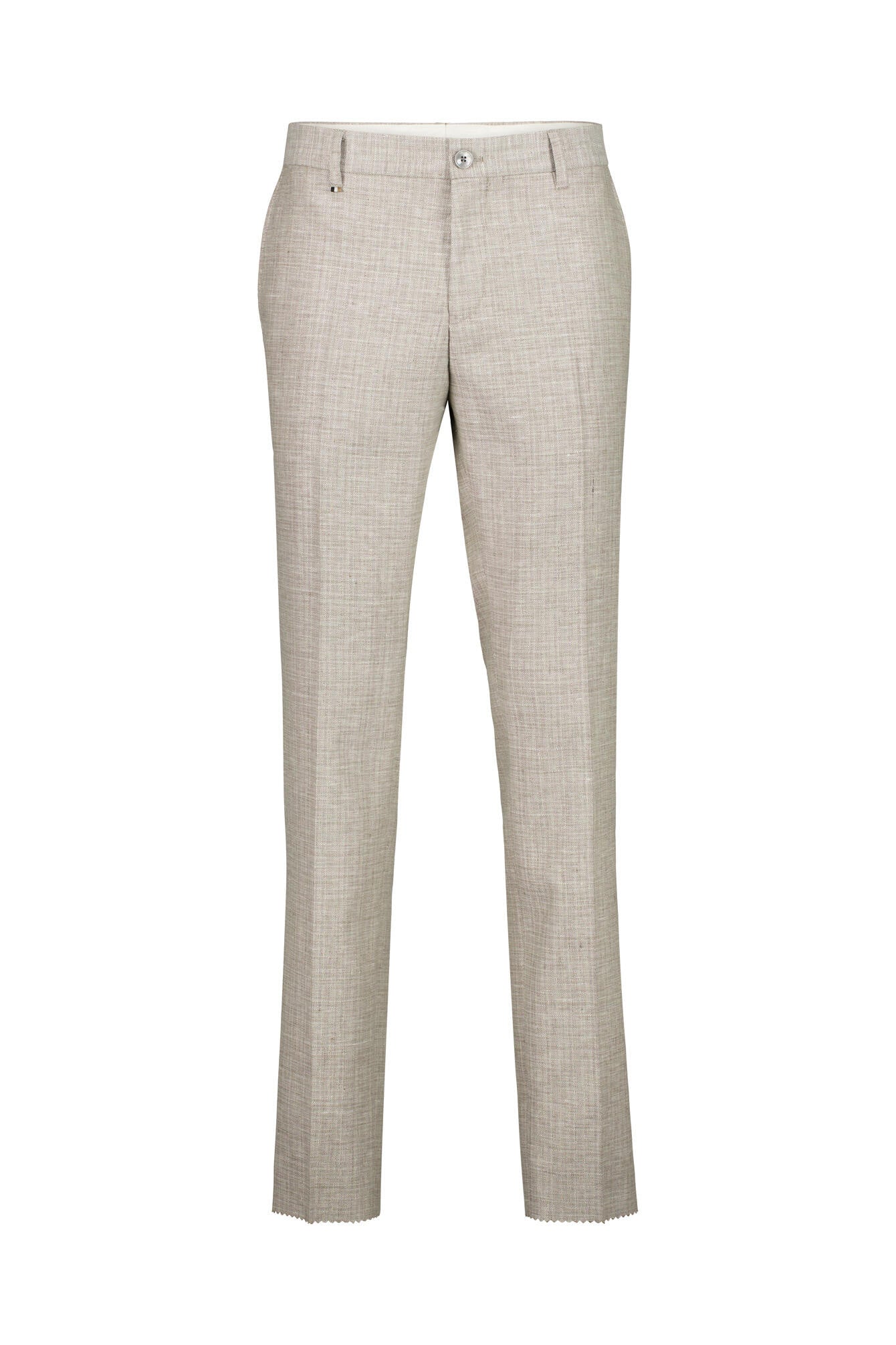 Business-Hose aus Leinen - 275-Light Beige - Beige