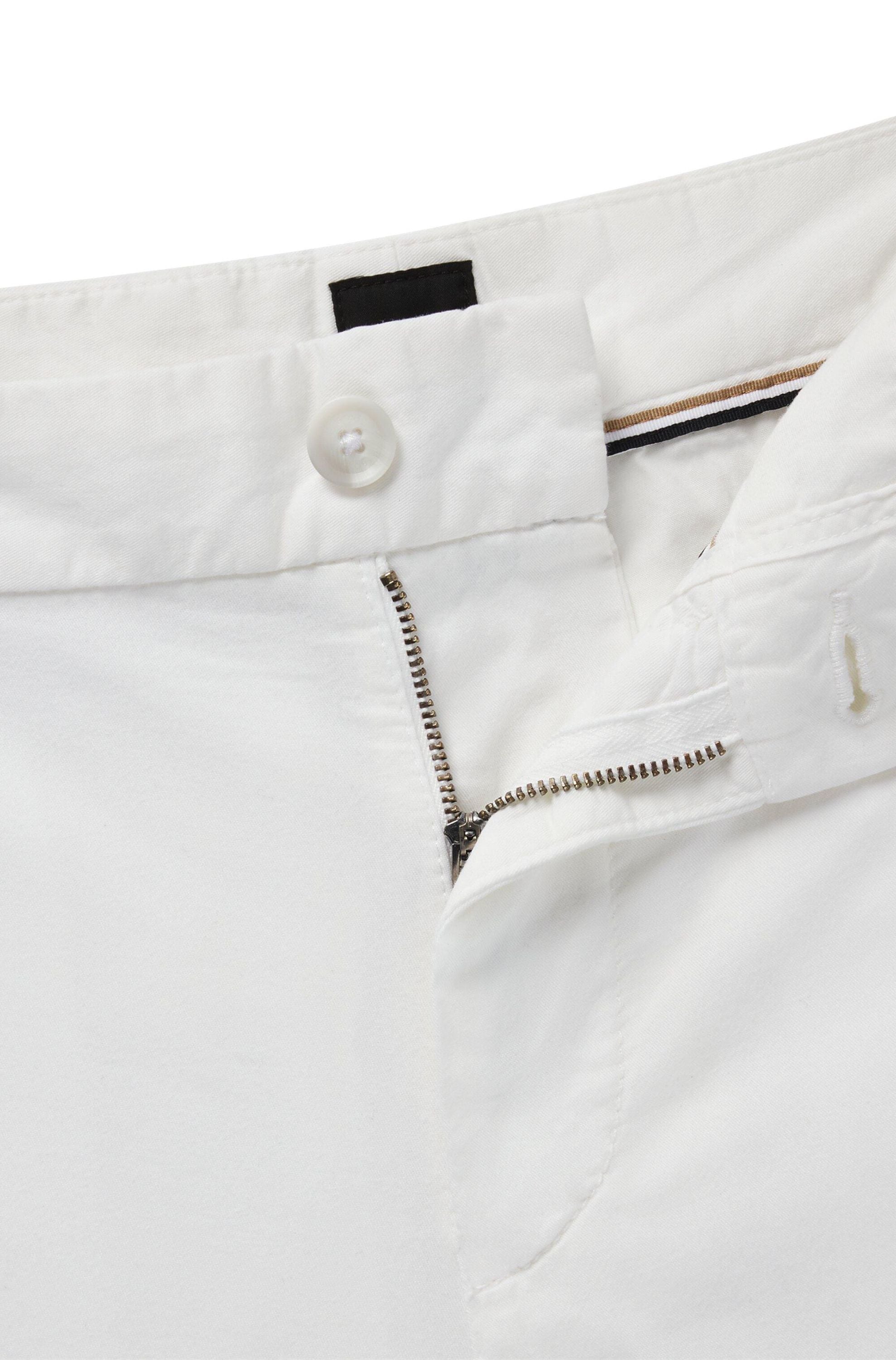 Chinoshorts Slim Fit - 100-White - Weiß