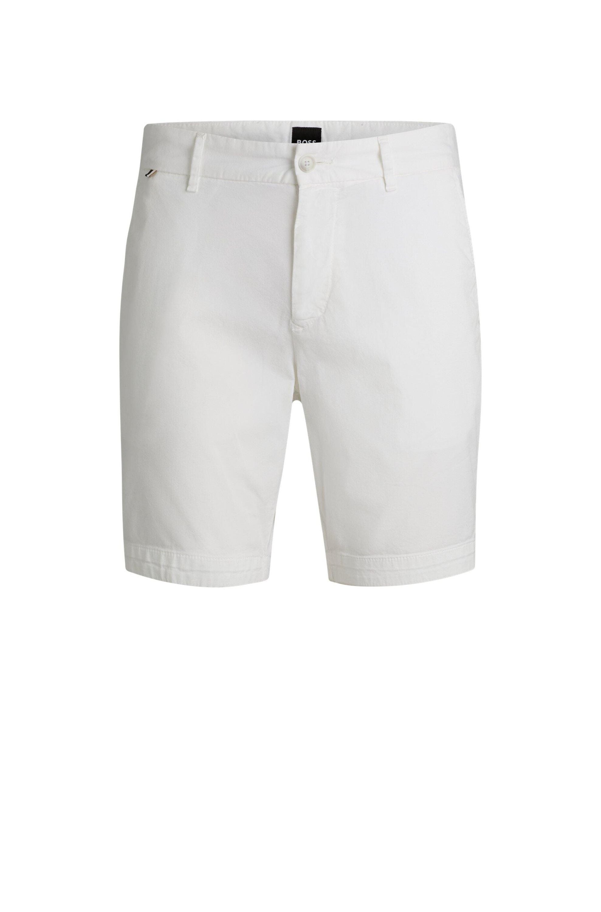 Chinoshorts Slim Fit - 100-White - Weiß