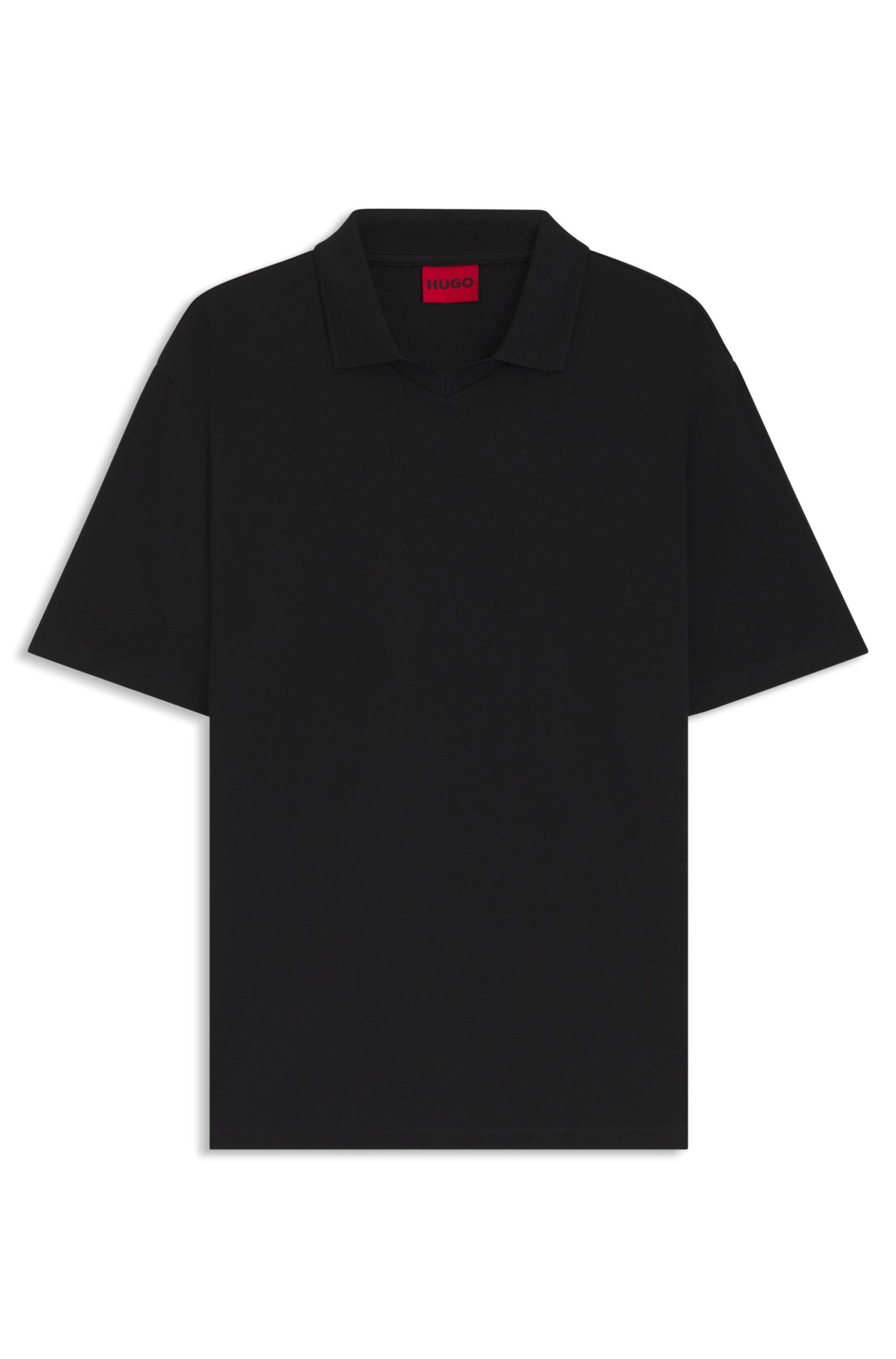 Poloshirt aus Baumwolle - 001-Black - Schwarz