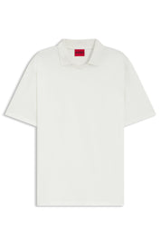 Poloshirt aus Baumwolle - 102-Natural - Weiß