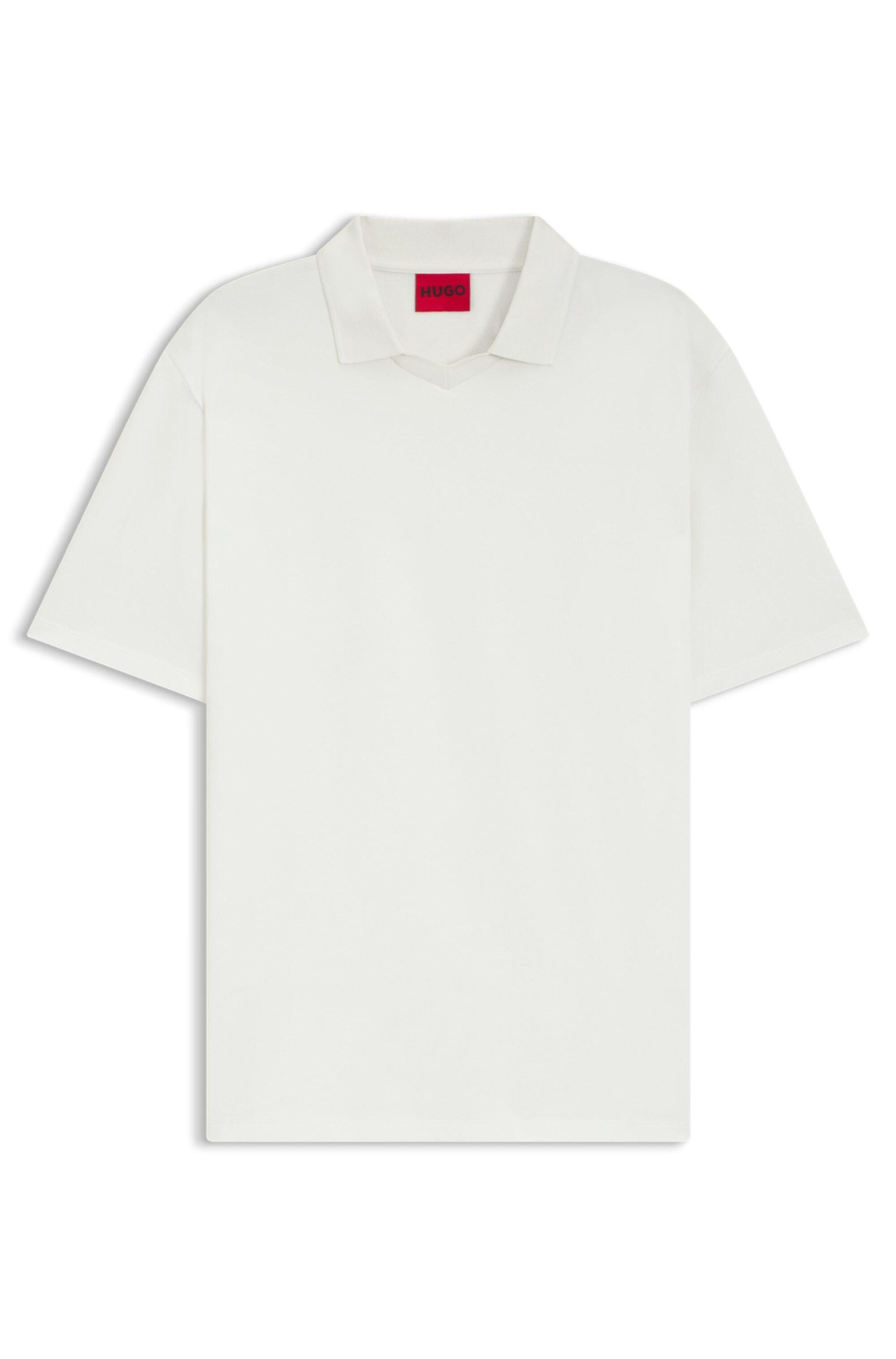 Poloshirt aus Baumwolle - 102-Natural - Weiß