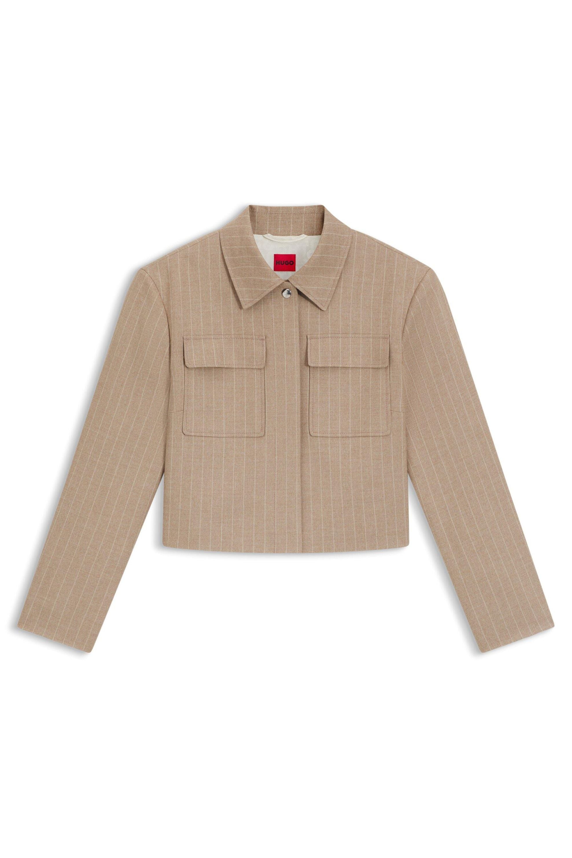 Blazer gestreift Relaxed Fit - 964-Open Miscellaneous - Braun