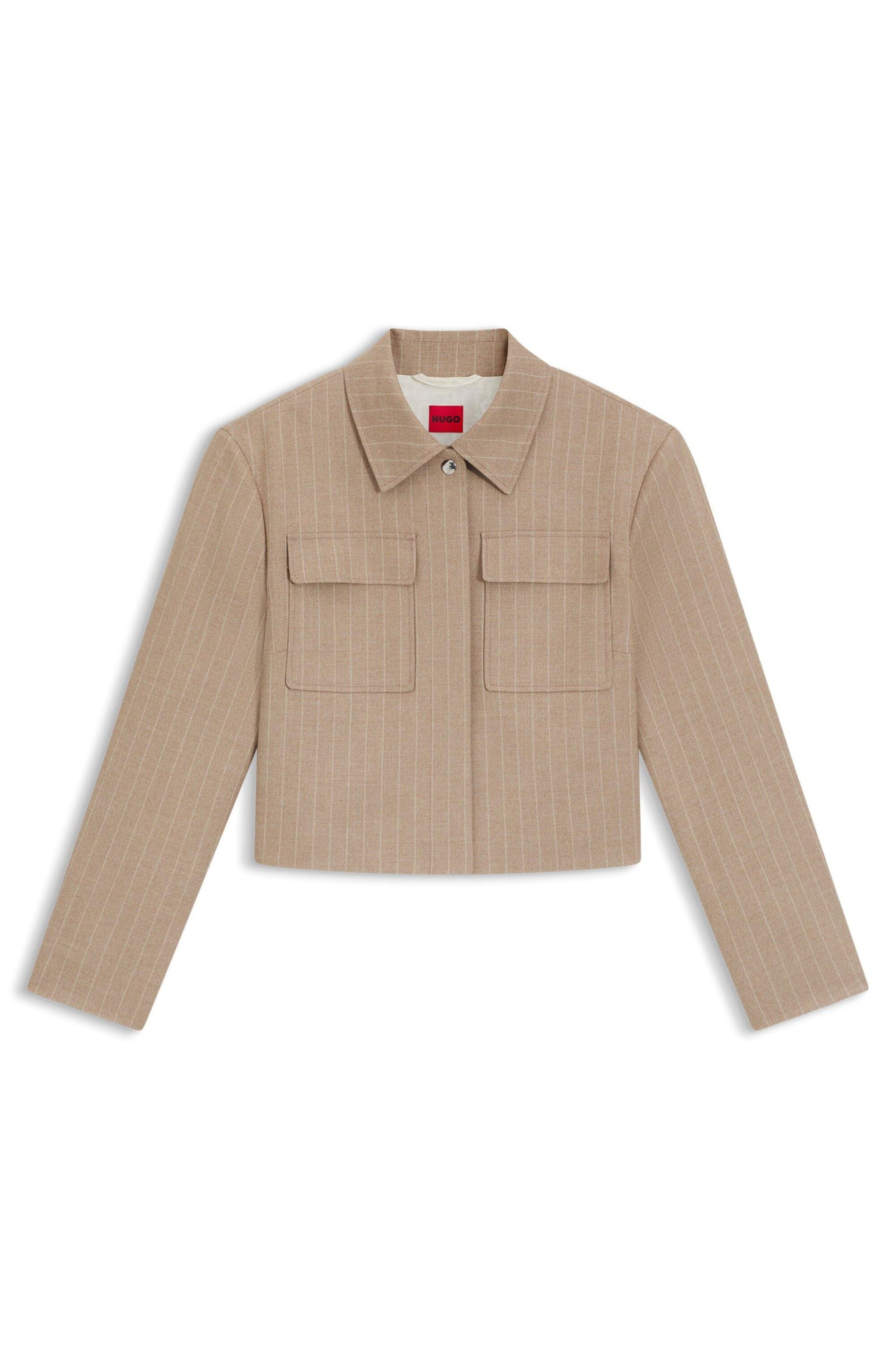 Blazer gestreift Relaxed Fit - 964-Open Miscellaneous - Braun