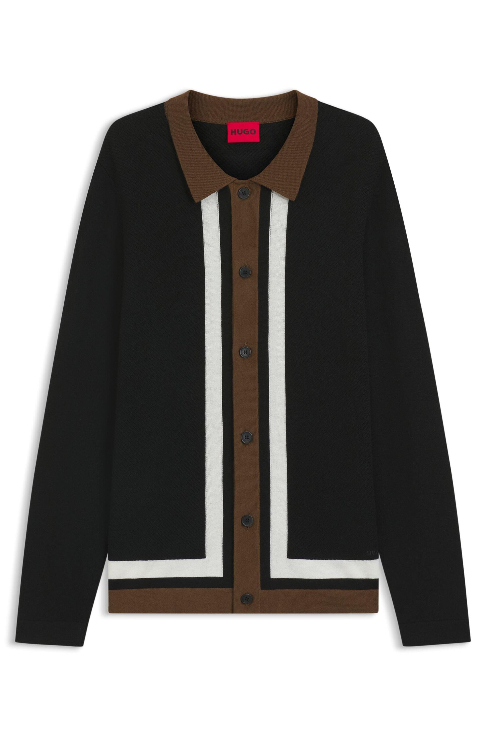 Strickpullover SPLON aus Viskosemix - 001-Black - Schwarz