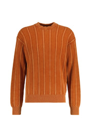 Strickpullover aus Baumwolle - 842-Open Orange - Orange