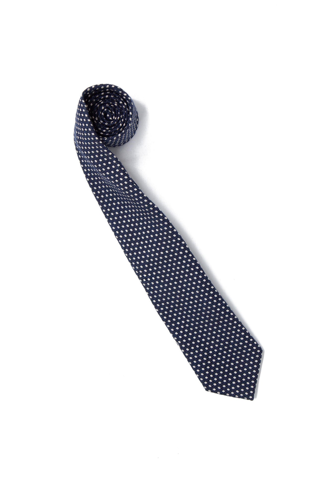 Krawatte aus Seiden-Mix - 404-Dark Blue - Blau
