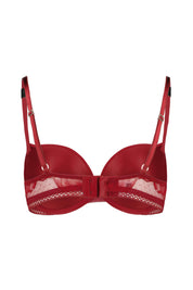 Push-up-BH PEONY LACE mit Spitze - 601-Dark Red - Rot
