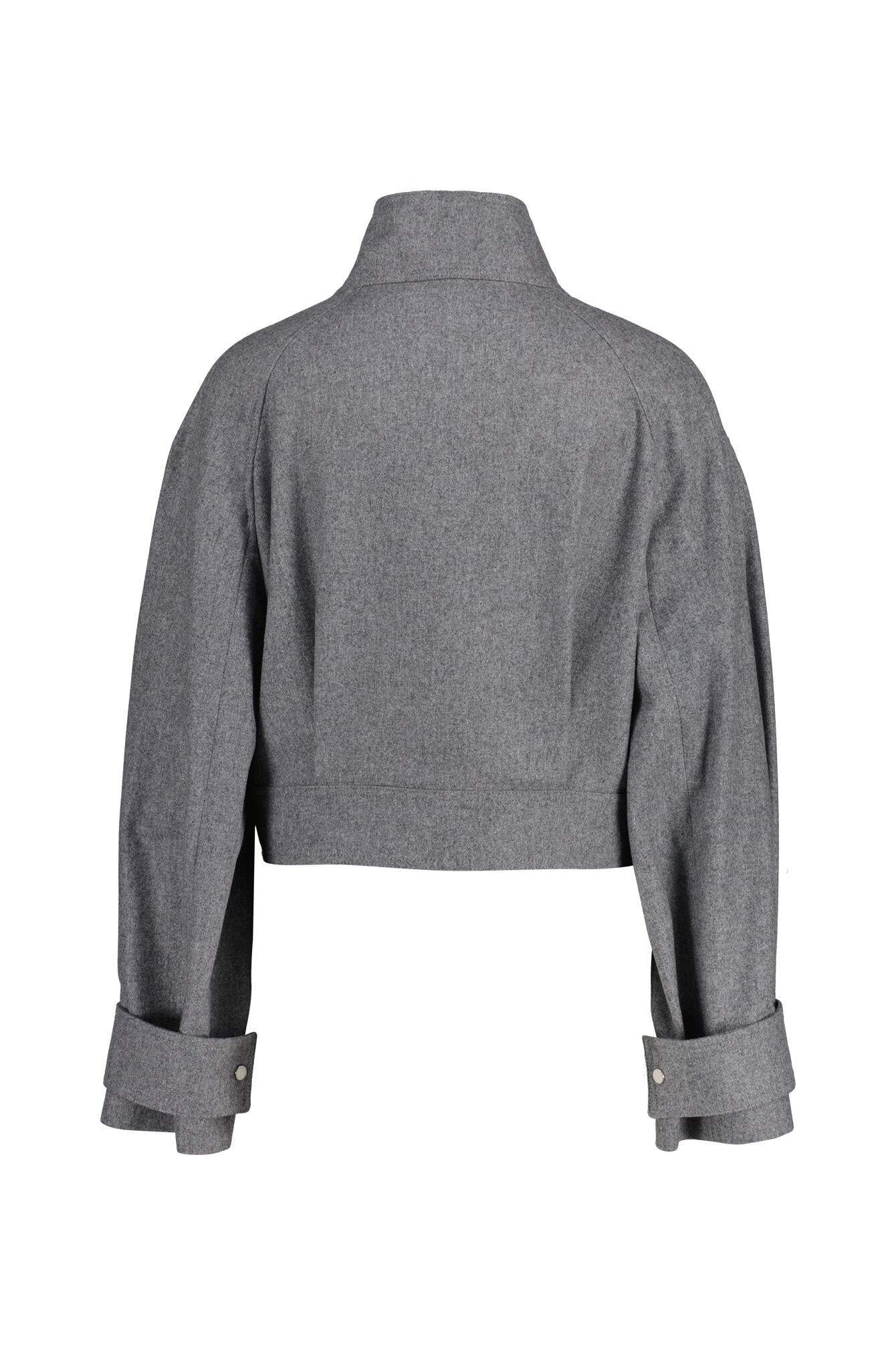 Wolljacke JARDIA mit Stehkragen - 058-Light/Pastel Grey - Grau