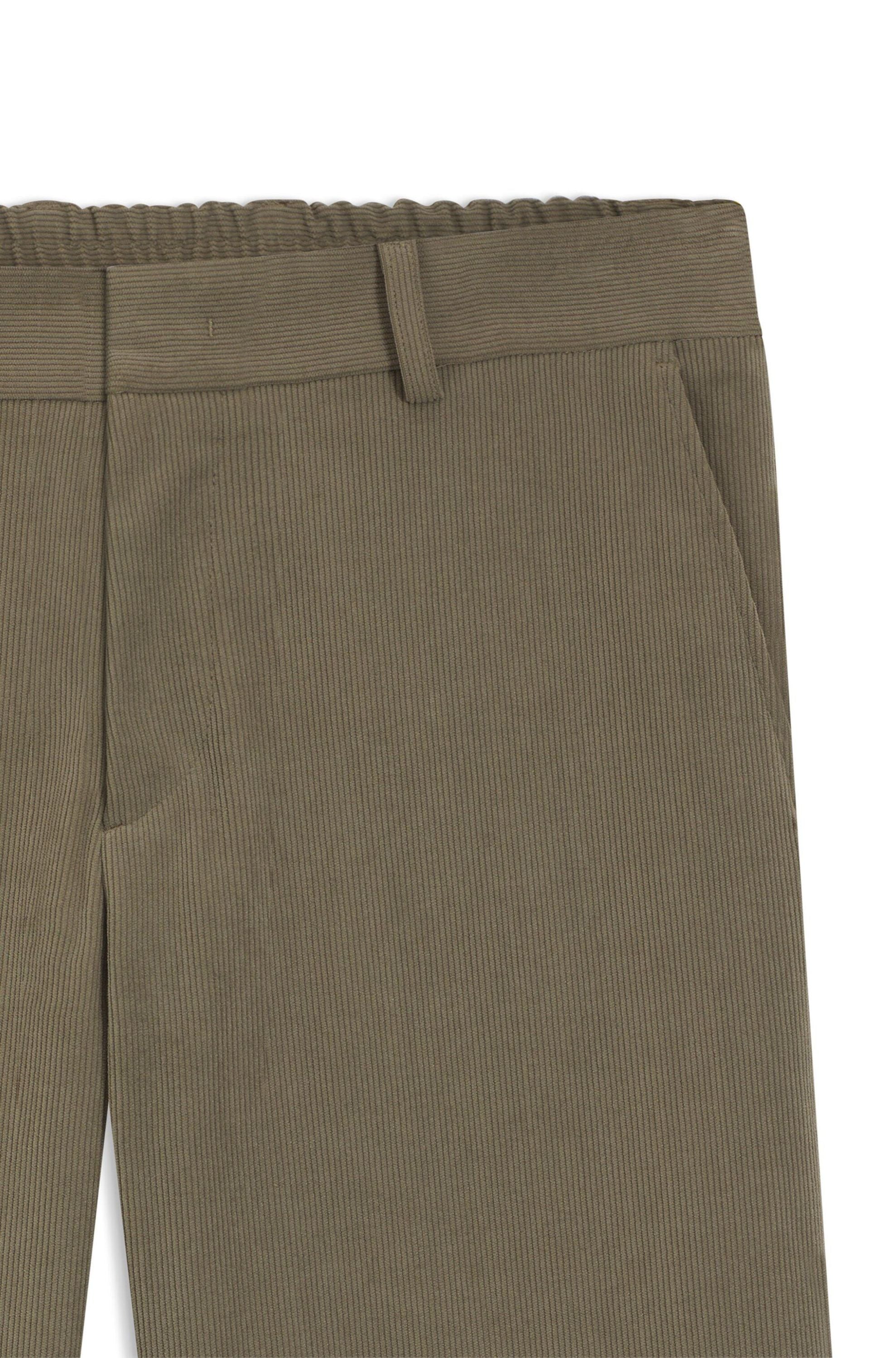 Cordhose GENIUS Slim Fit - 245-Open Brown - Grün