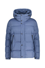 Steppjacke mit Kapuze - 495-Open Blue - Blau