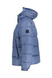 Steppjacke mit Kapuze - 495-Open Blue - Blau