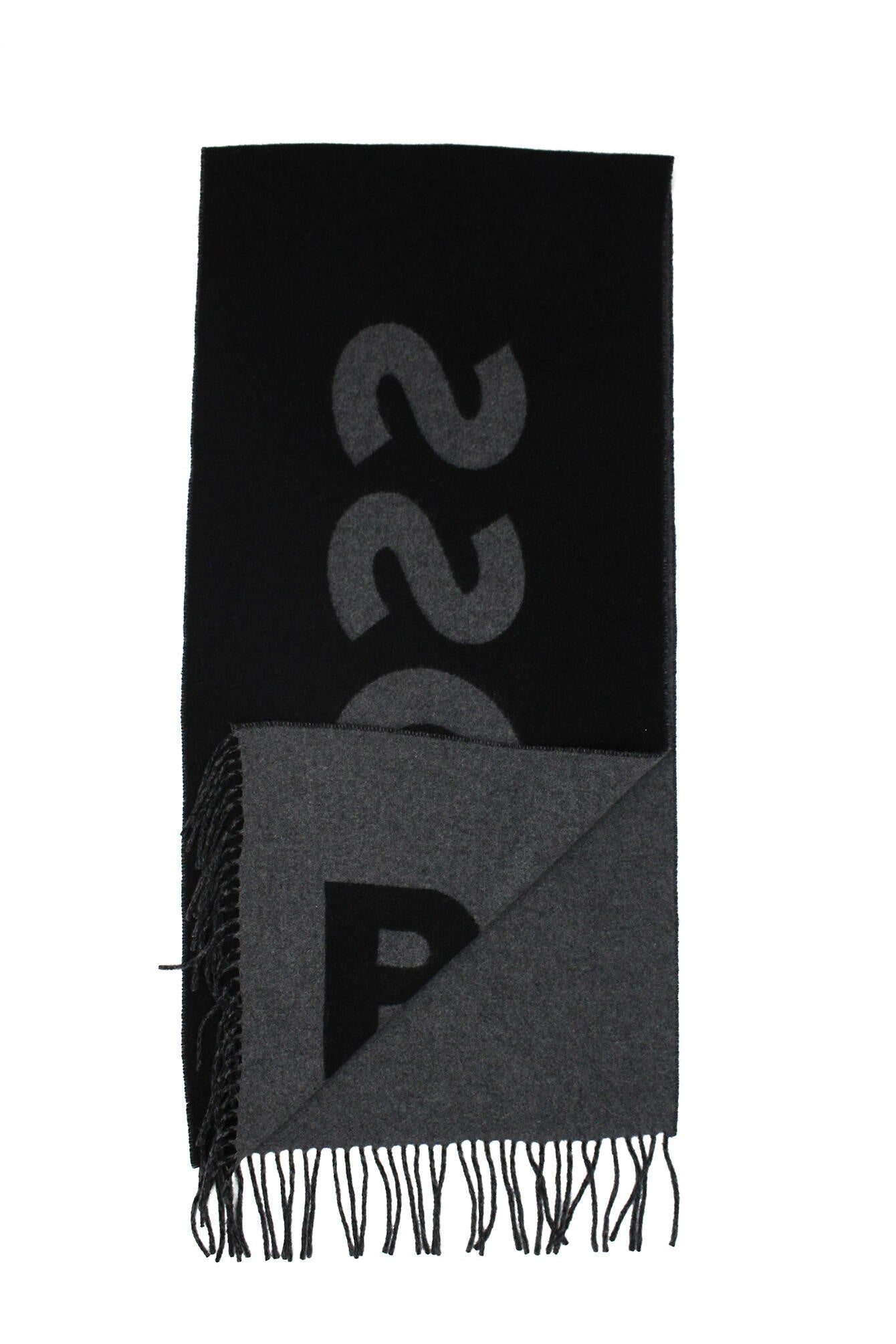 Schal RIKARD aus Wollmix - 032-Medium Grey - Grau