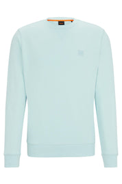 Sweatshirt aus Baumwolle - 053-Light/Pastel Grey - Blau