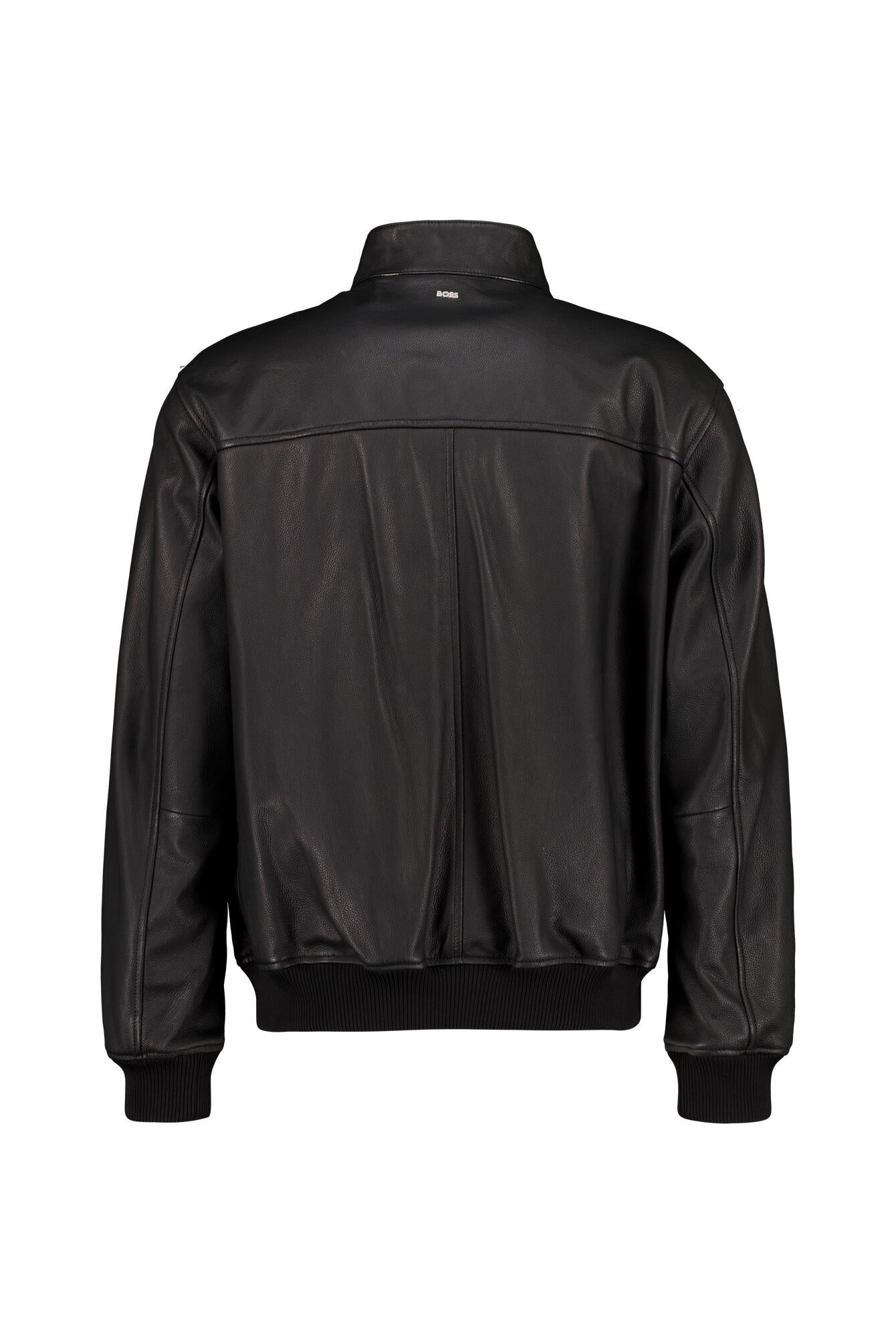 Lederjacke MOINER mit Stehkragen - 001-Black - Schwarz