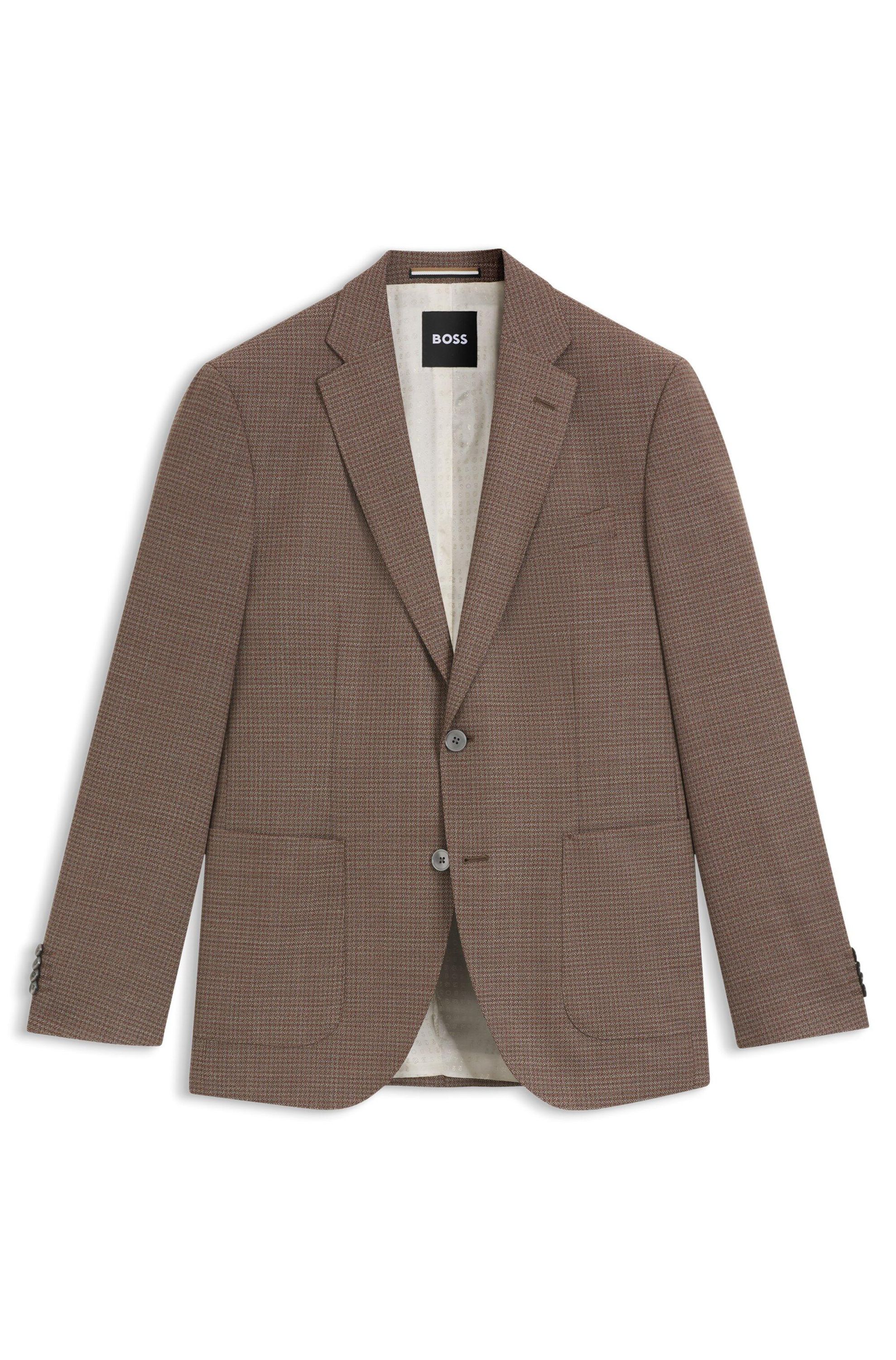 Sakko aus Schurwollmix - 212-Medium Brown - Braun
